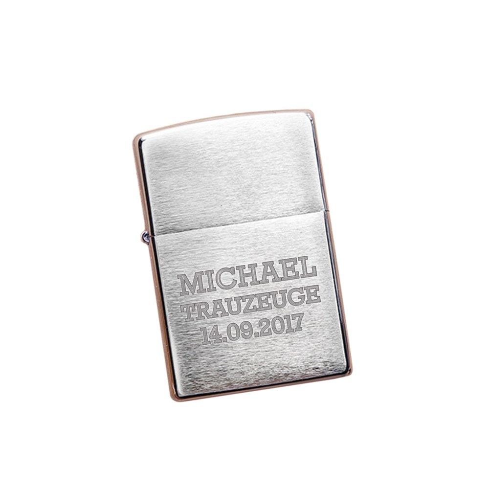 Zippo Feuerzeug mit Gravur - Trauzeuge 3893 - 4