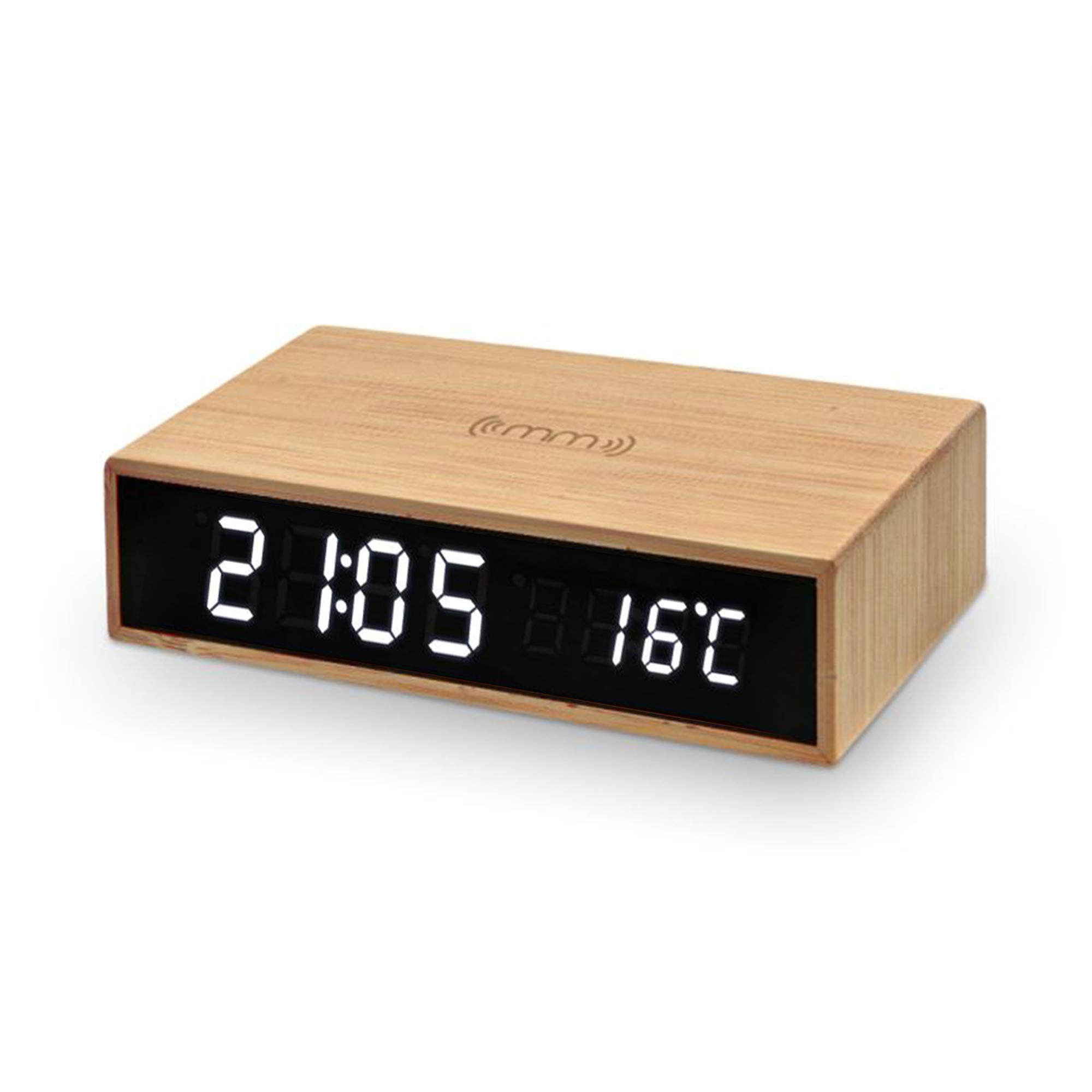 3in1 Digitaluhr mit Wecker und Ladestation für Smartphones