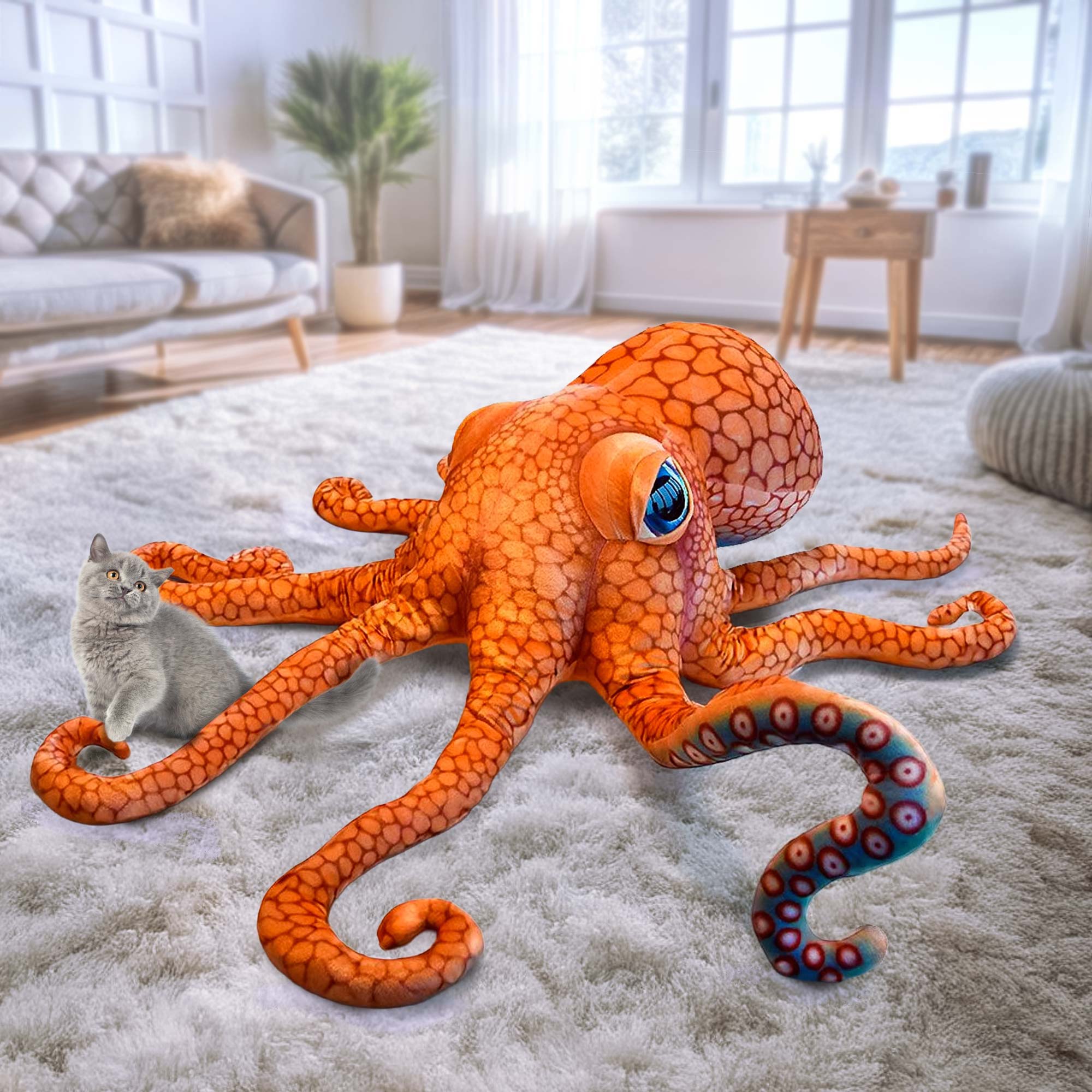 Riesen Oktopus - Kuscheltier & Kissen