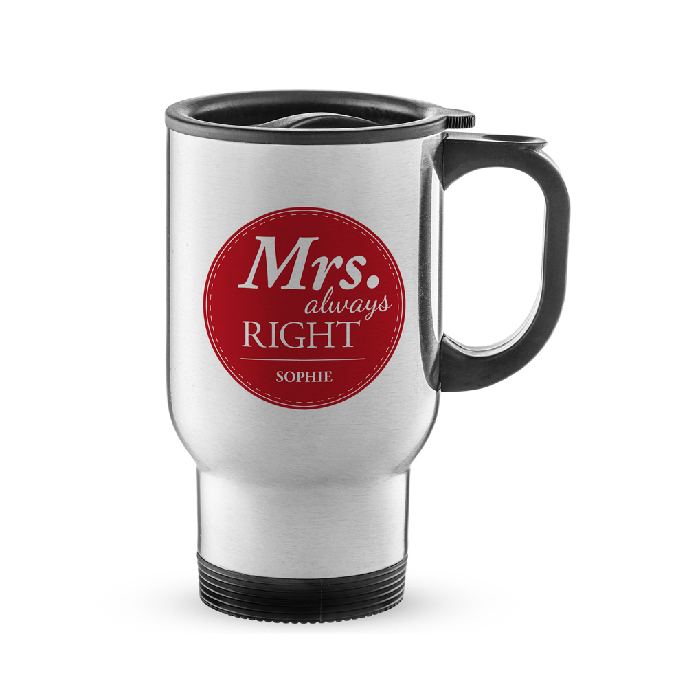 Thermobecher Set personalisiert - Mr and Mrs Right 3105 - 4