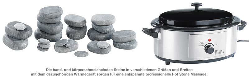 Hot Stone Set mit Wärmegerät 1387 - 2