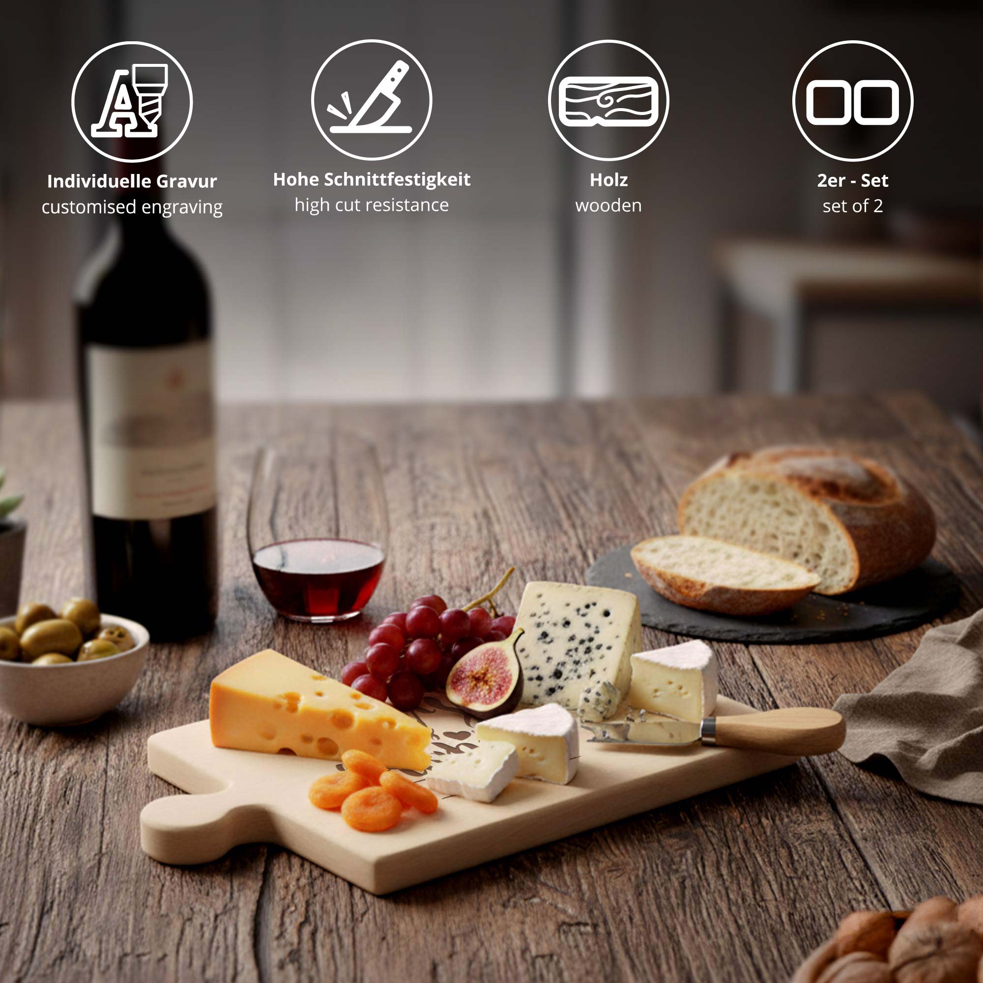 Personalisiertes Puzzle Brettchen Set - Mr & Mrs Right