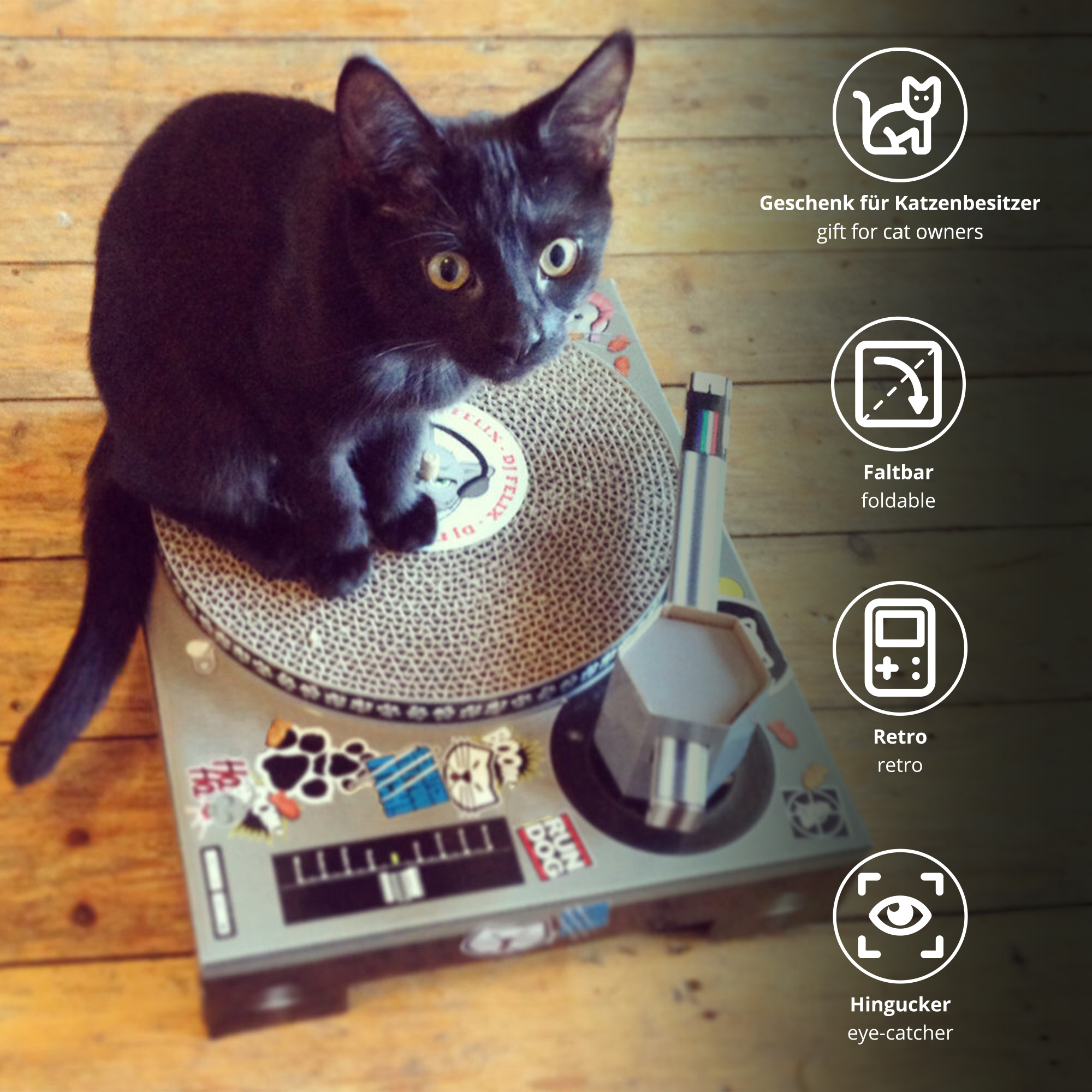 DIY Katzen Kratzbaum - DJ Pult "Cat Scratch"