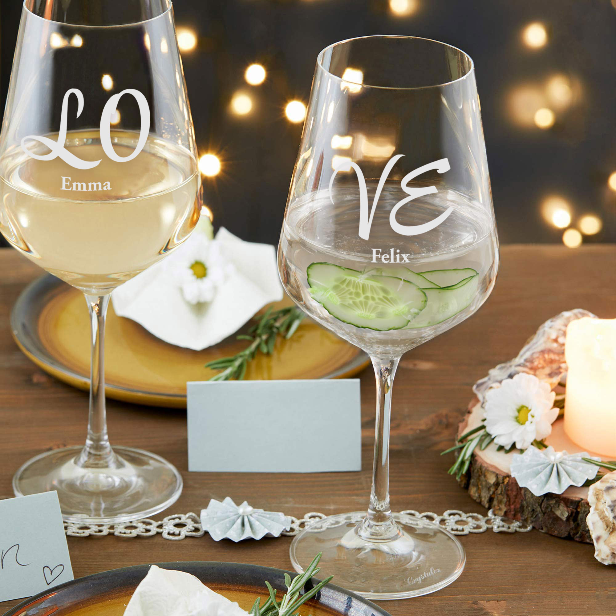 Weingläser Love - 2er Set