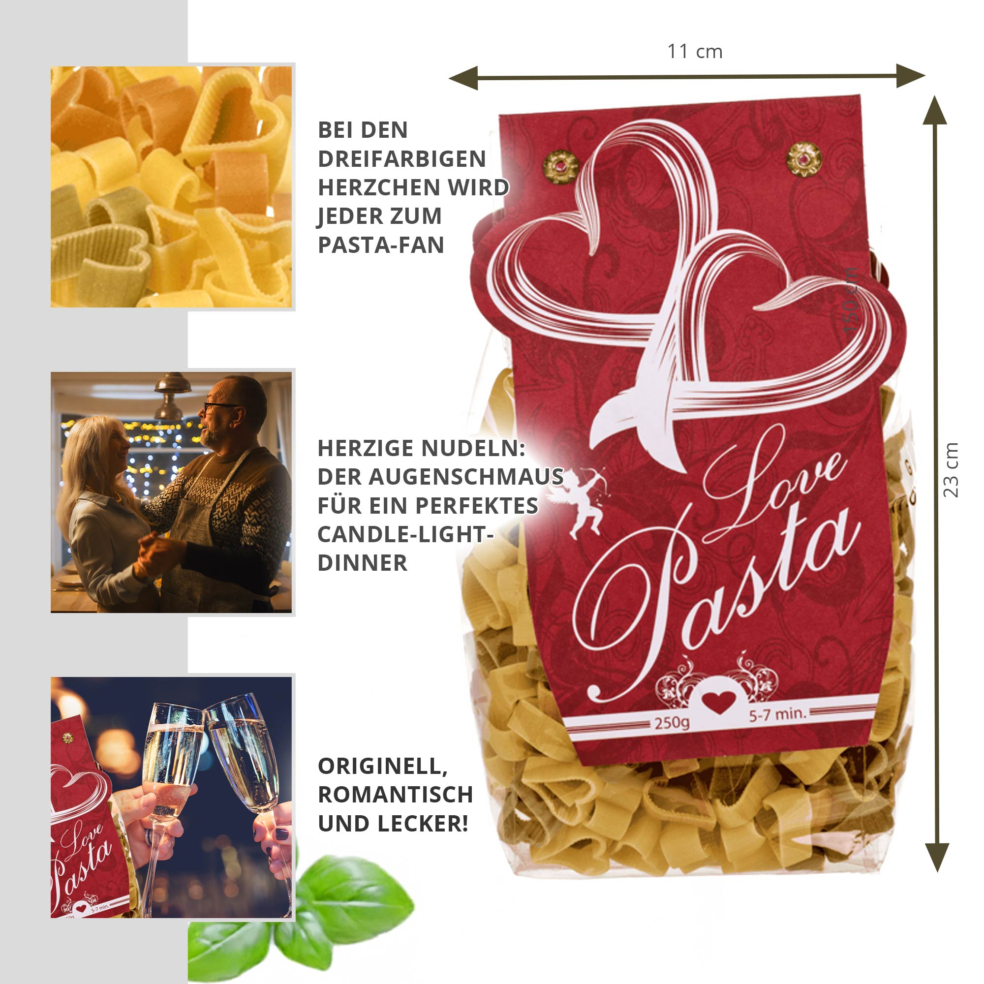 Pasta Amore - 250 g Herznudeln