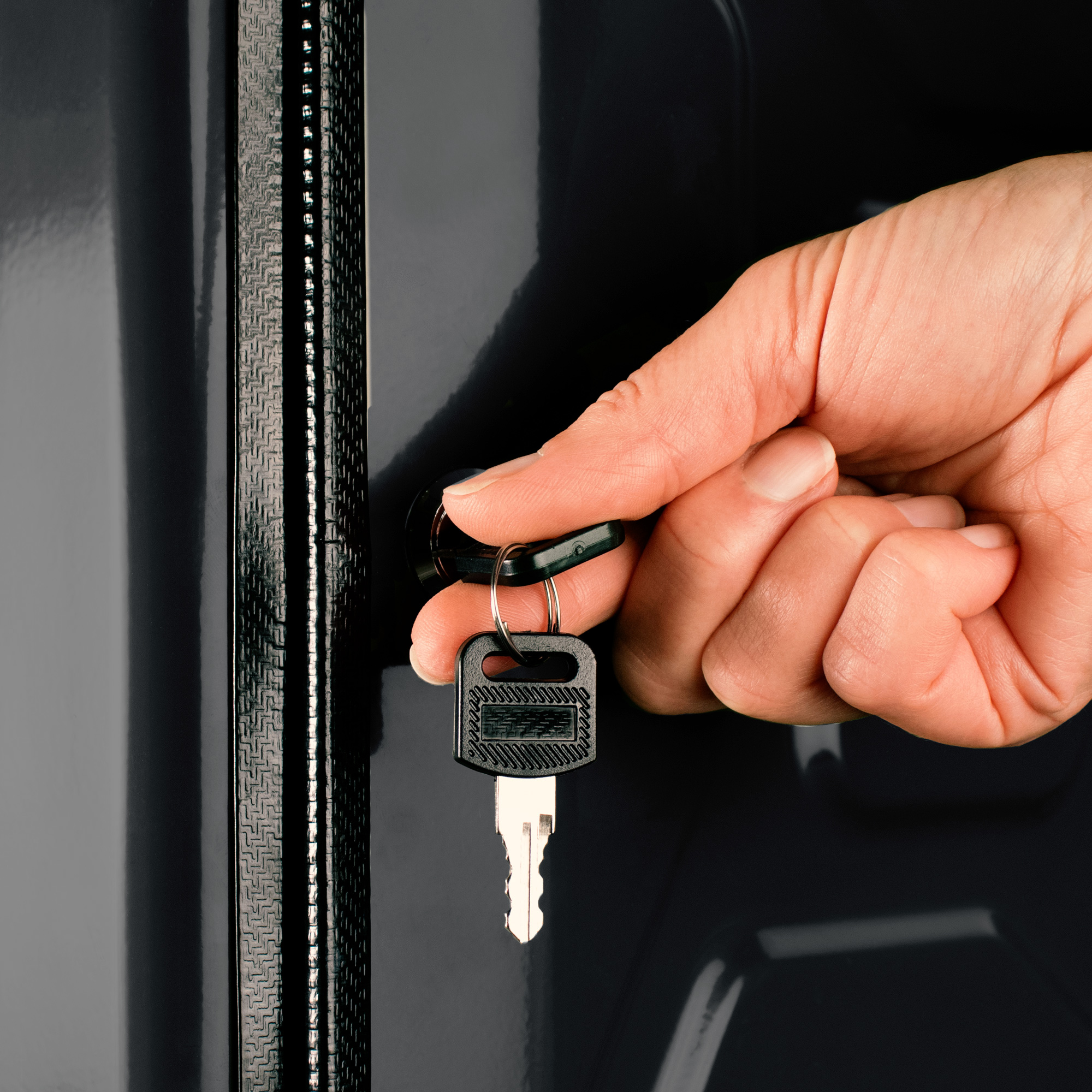 Mobile Mini Bar - Kanister Barschrank mit Zubehör schwarz