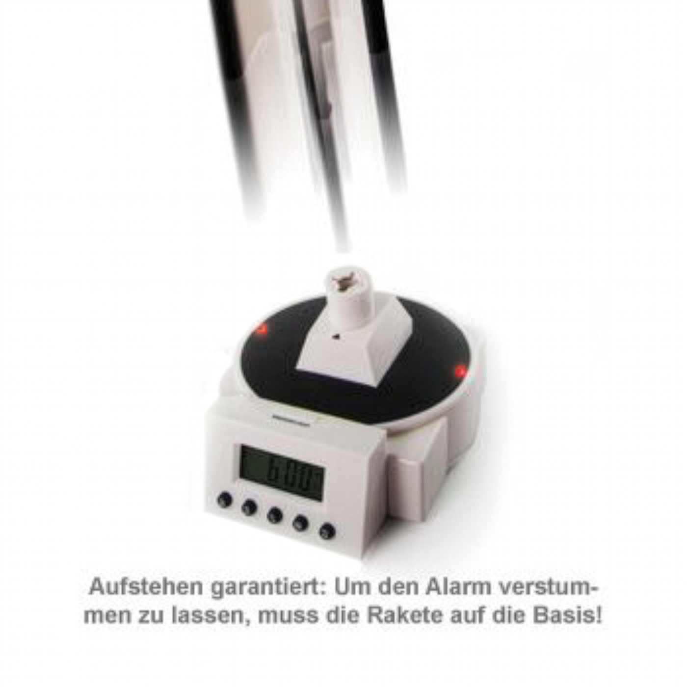 Wecker mit Rakete