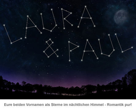 Personalisiertes Bild - Sternenhimmel