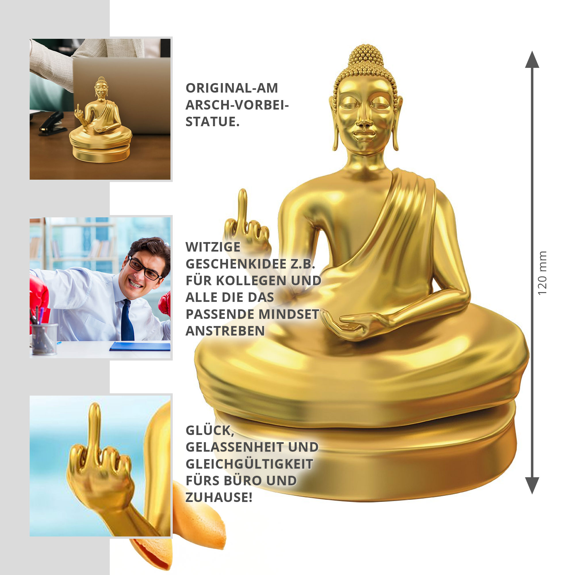 Am Arsch vorbei - Buddha Statue