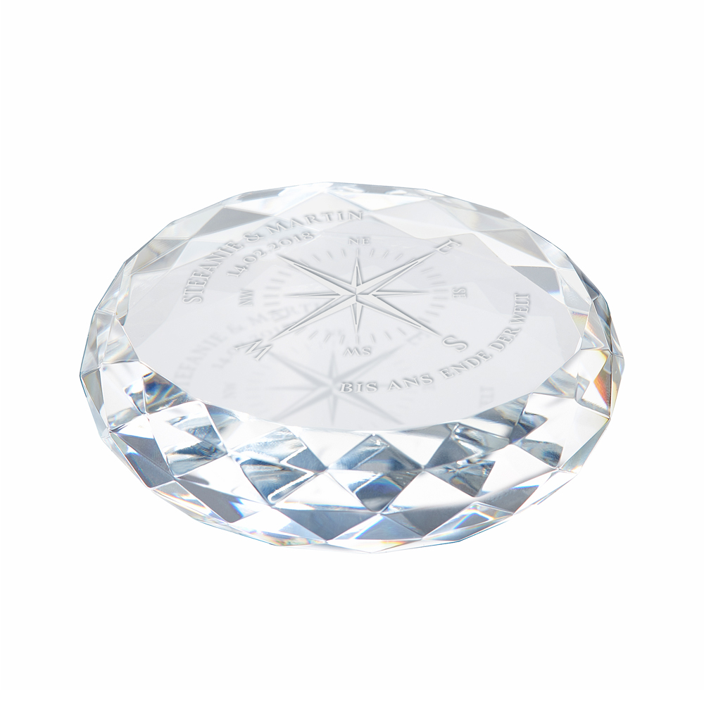 Kristall mit Gravur - Liebeskompass 3545 - 4