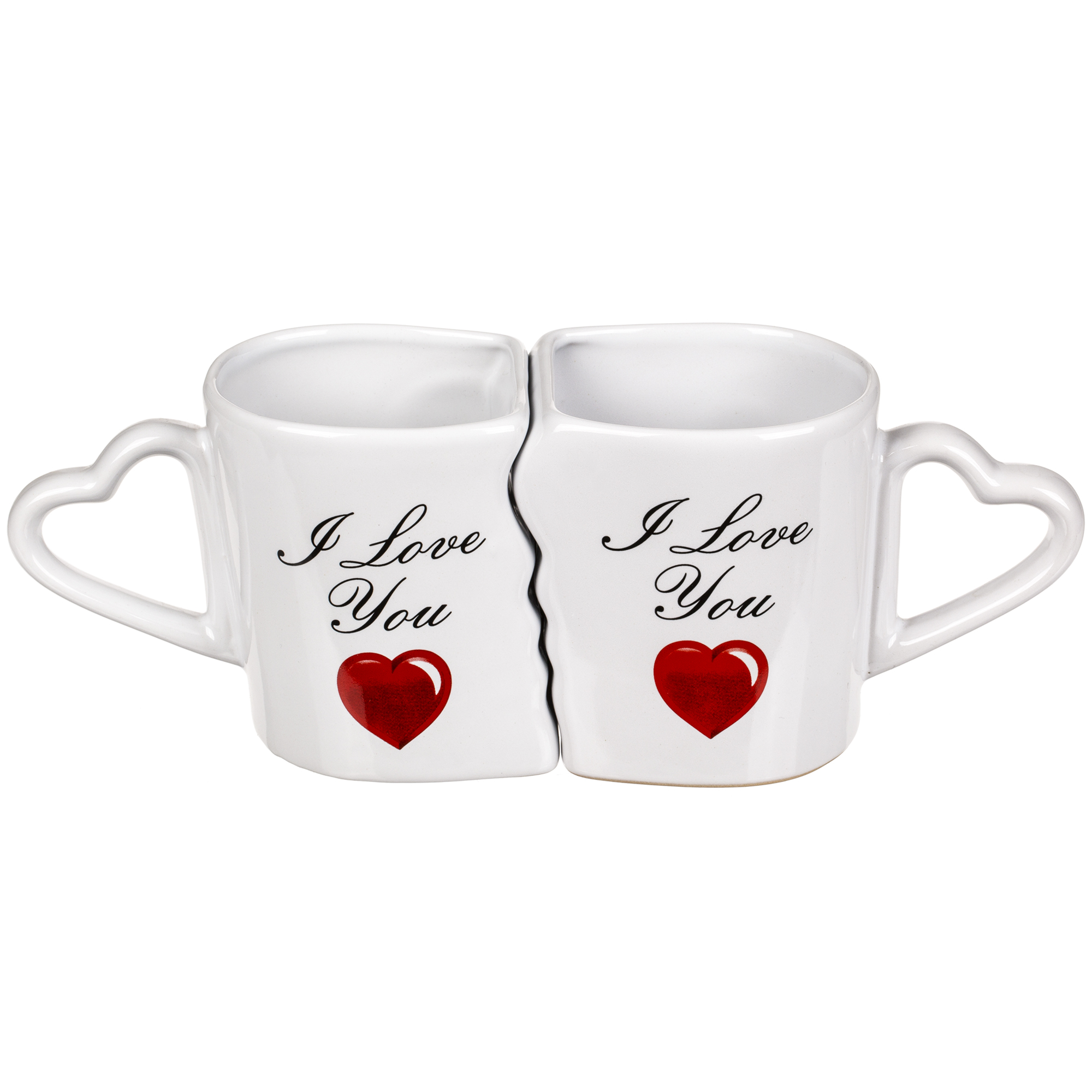 Kaffeebecher Set mit Herzen - I Love You 3983 - 1