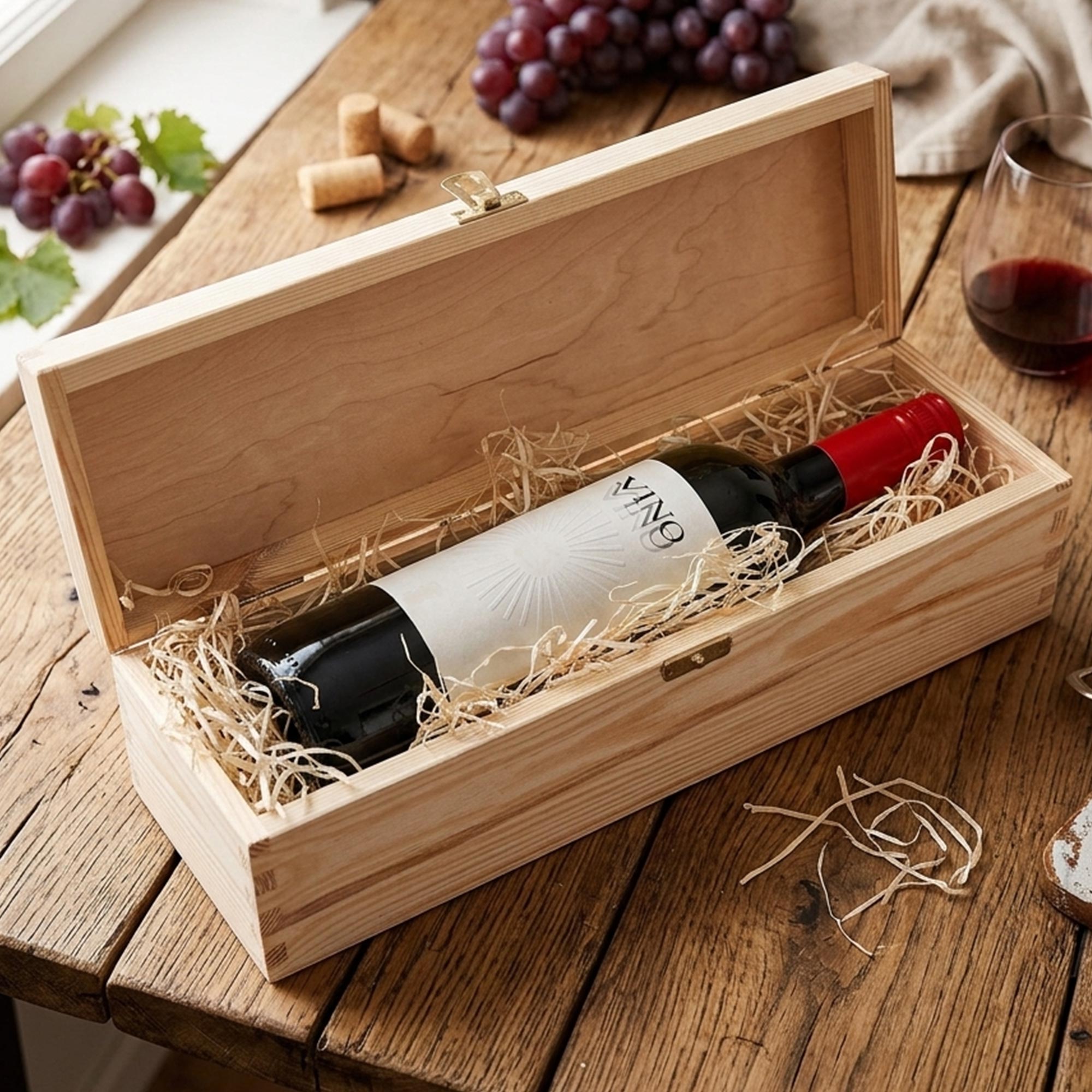 Holzwolle für Weinkiste und Memorybox - Geschenkverpackung