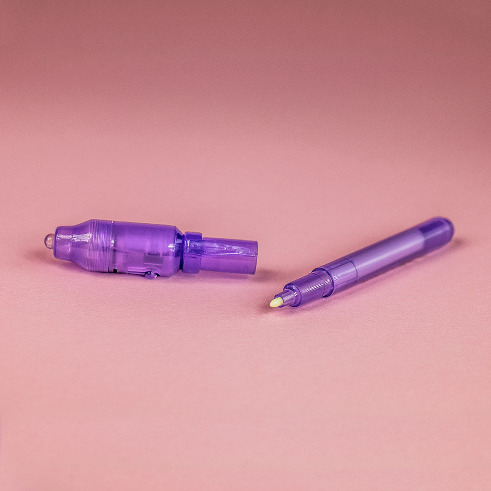 Unsichtbarer Stift mit UV Lampe 0505 - 4