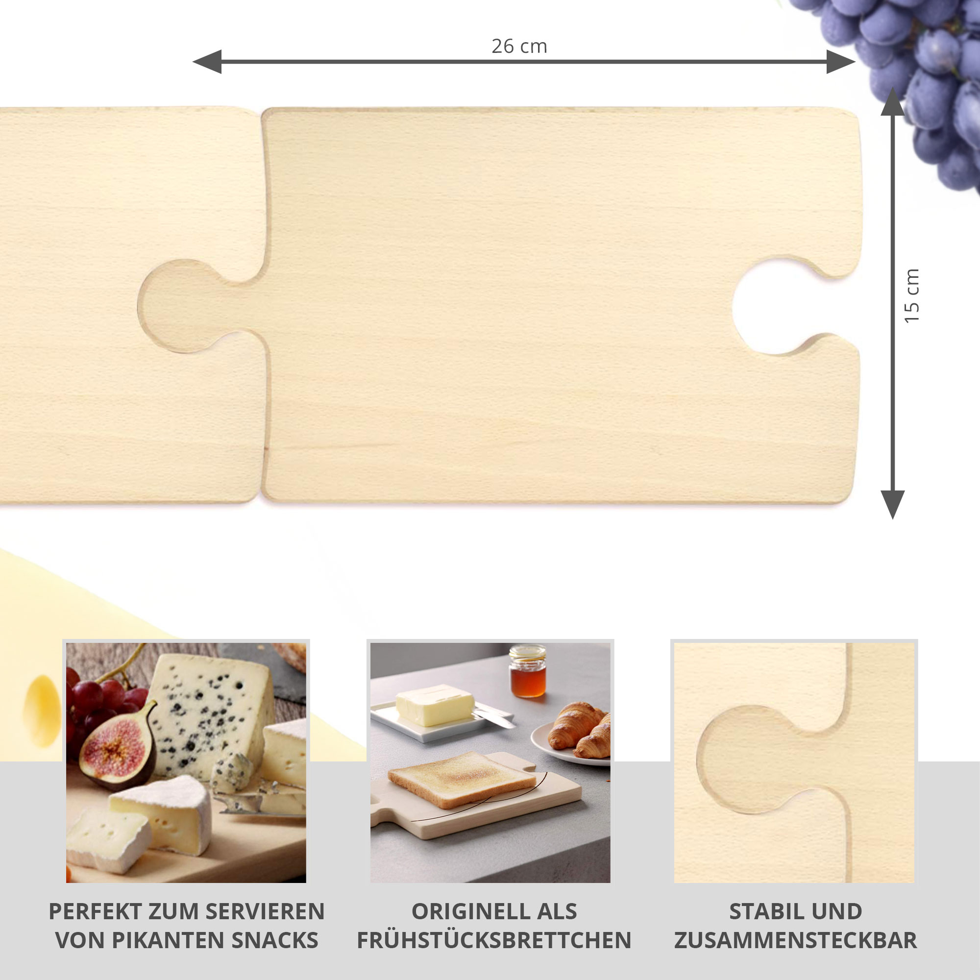 Puzzle Brettchen - 2er Set