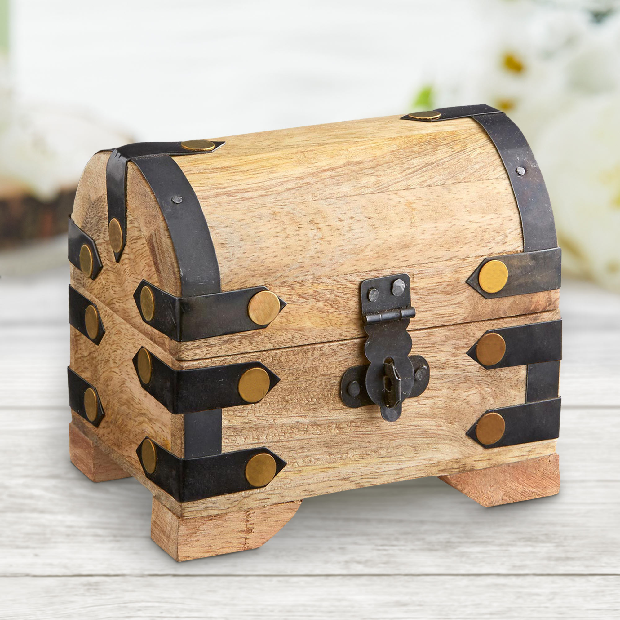 Mini Geld Schatztruhe Hell - 2er Set