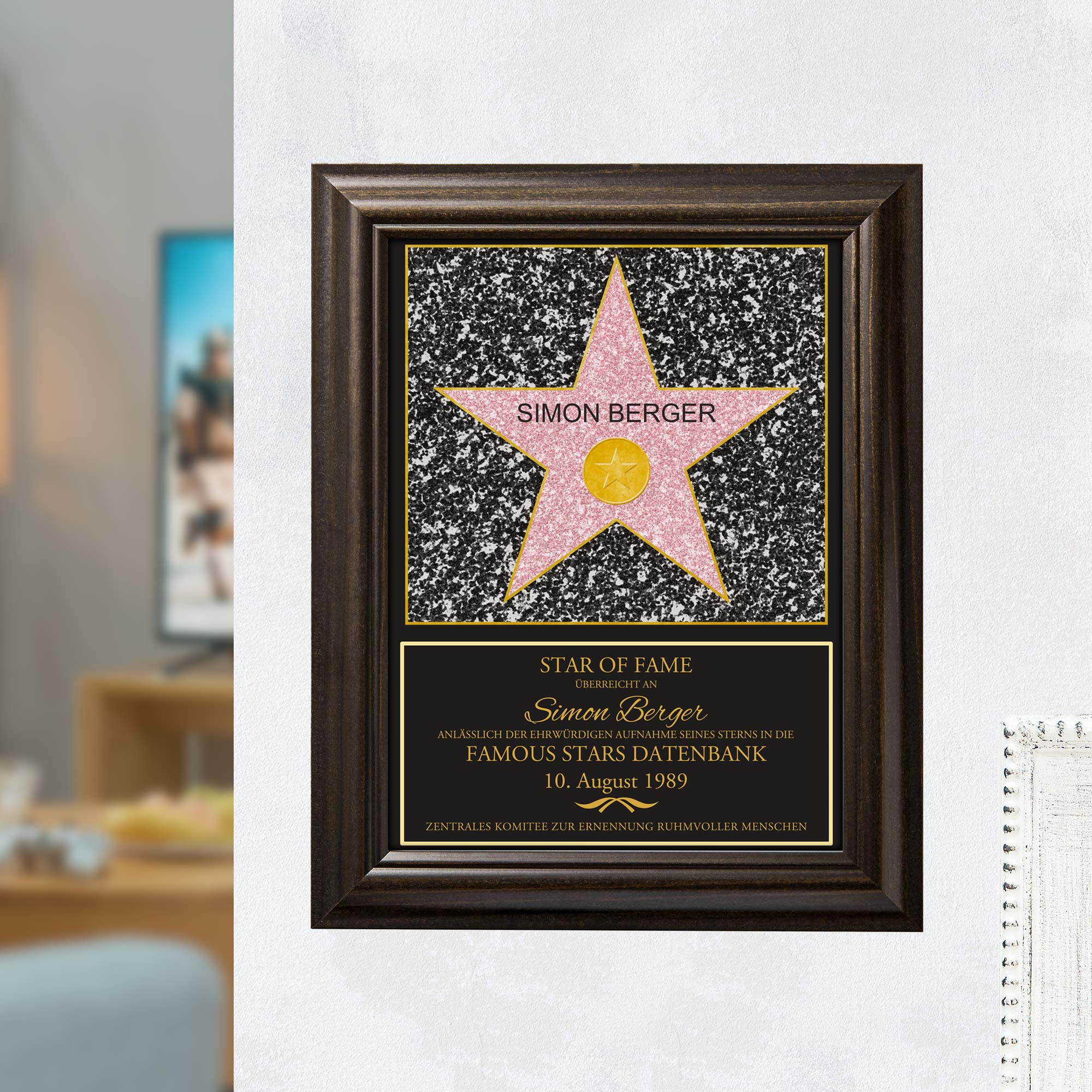Star of Fame - personalisiertes Bild Klein Star of Fame - personalisiertes Bild Klein