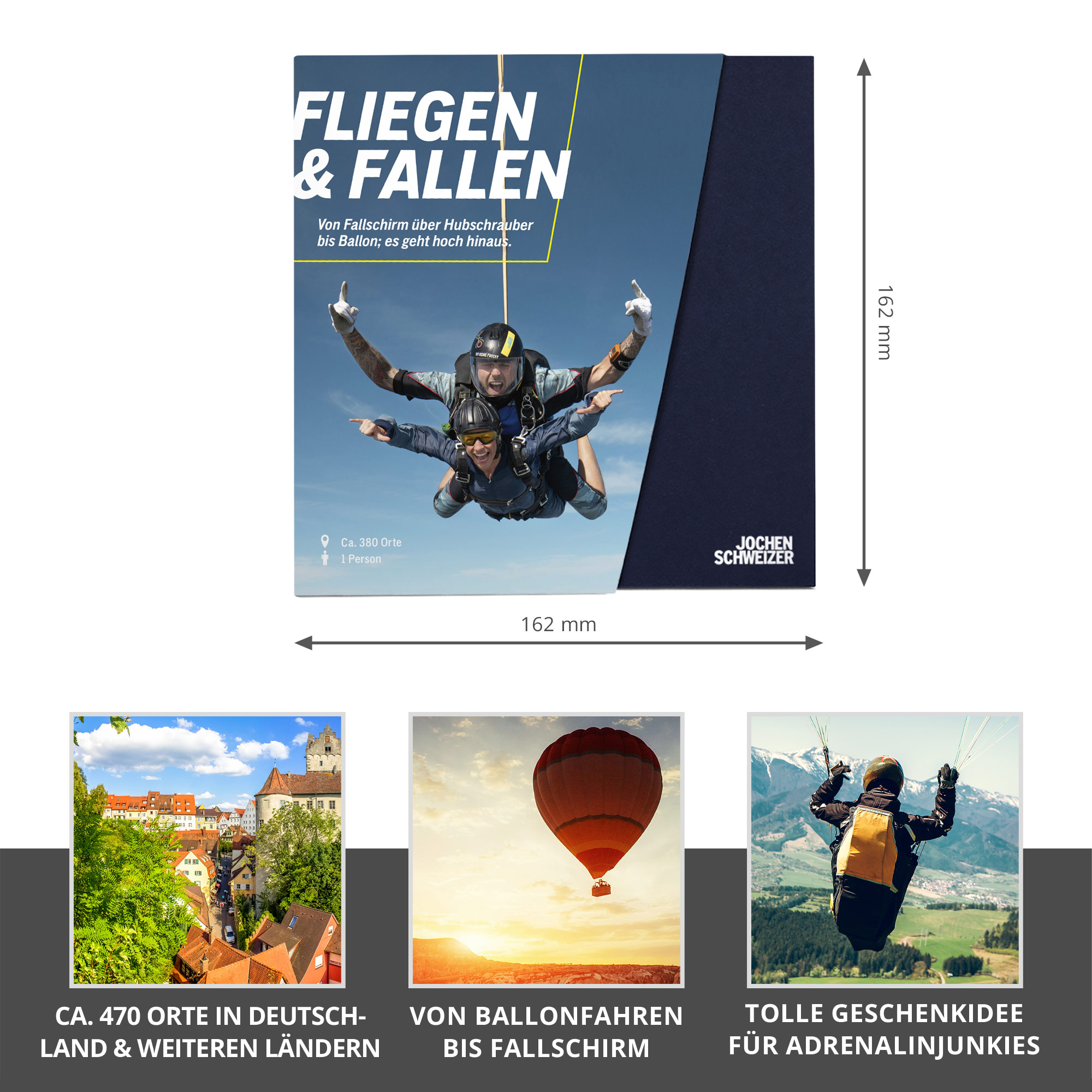 Geschenkbox Fliegen & Fallen