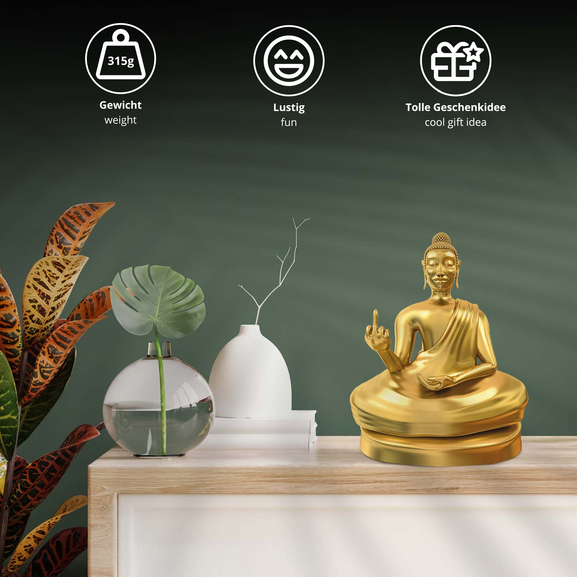 Am Arsch vorbei - Buddha Statue