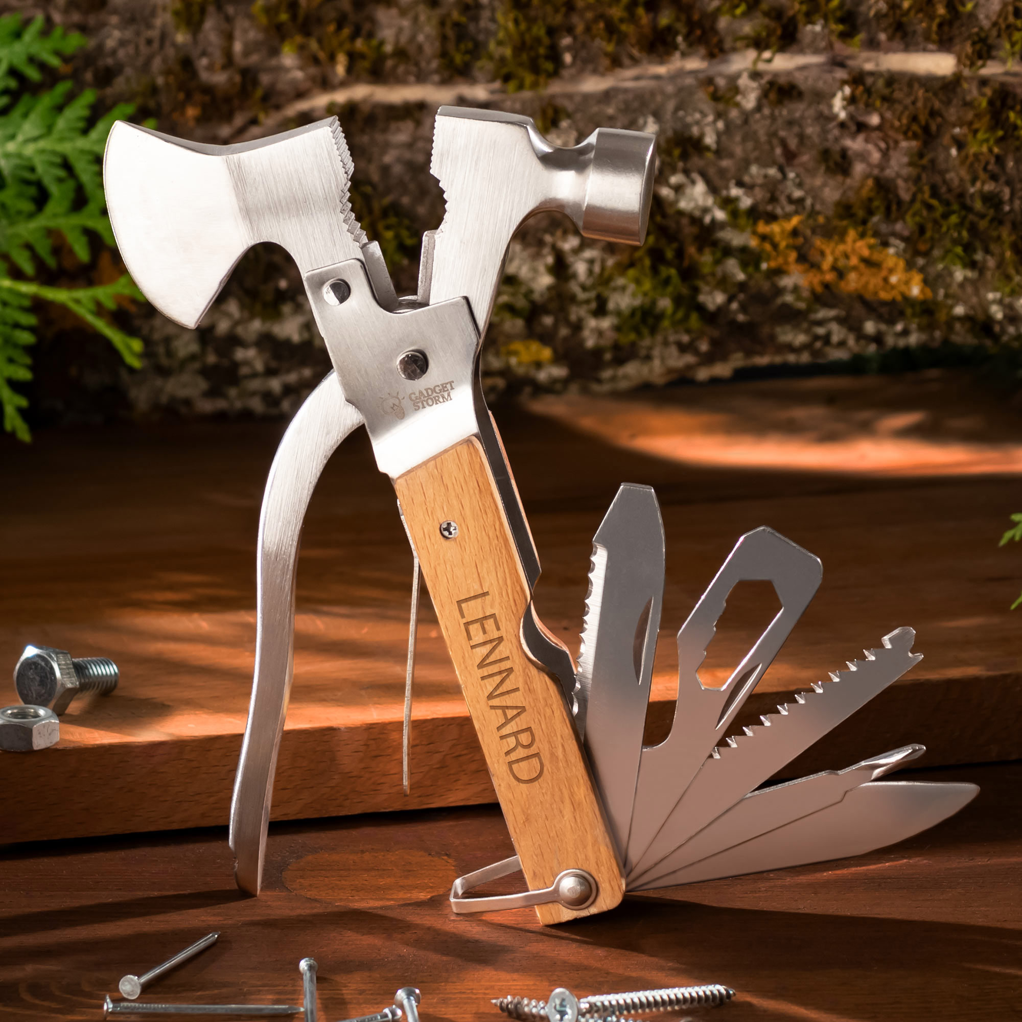 Multitool - Axt und Hammer - Name - Personalisiert