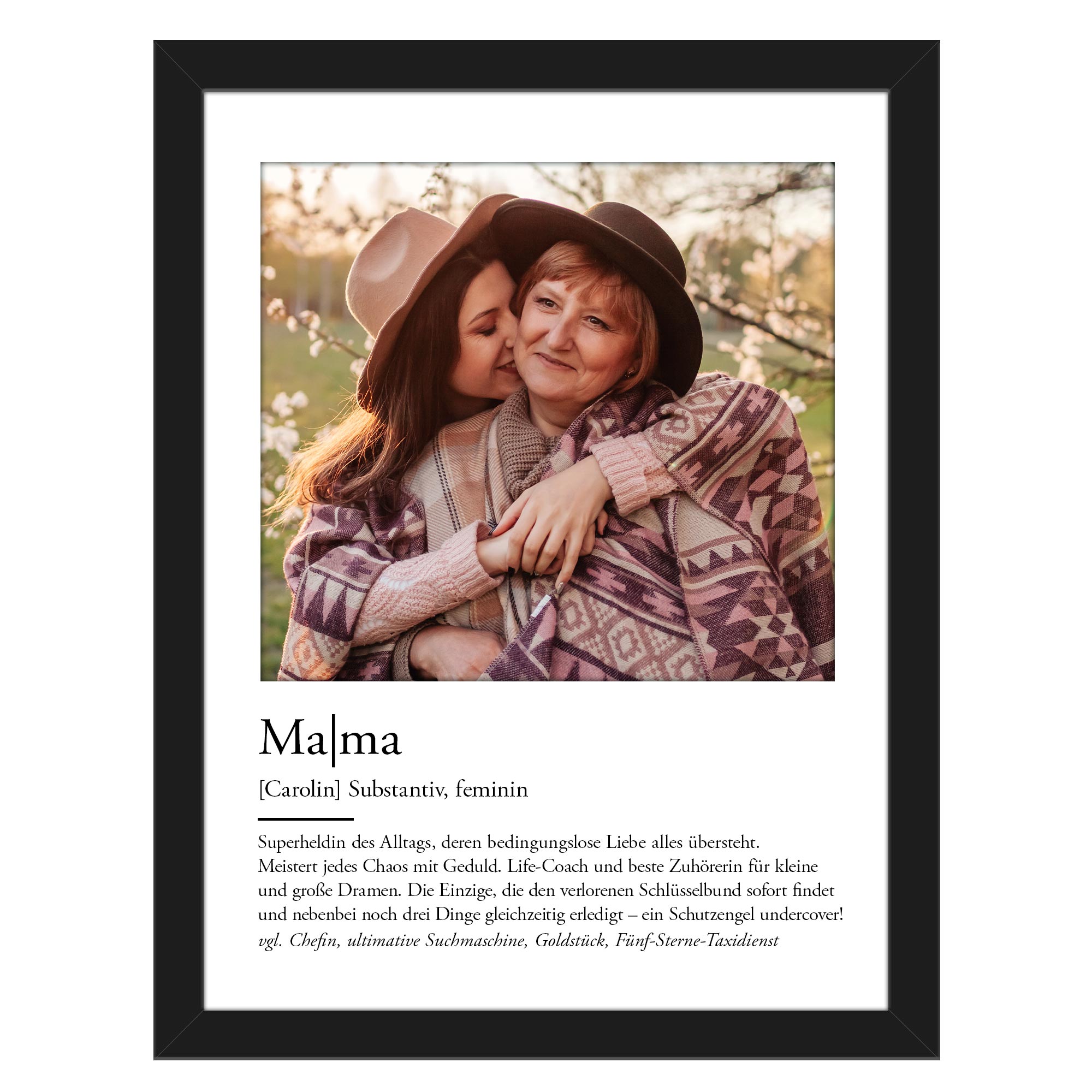 Definition Mama - personalisiertes Bild mit Foto