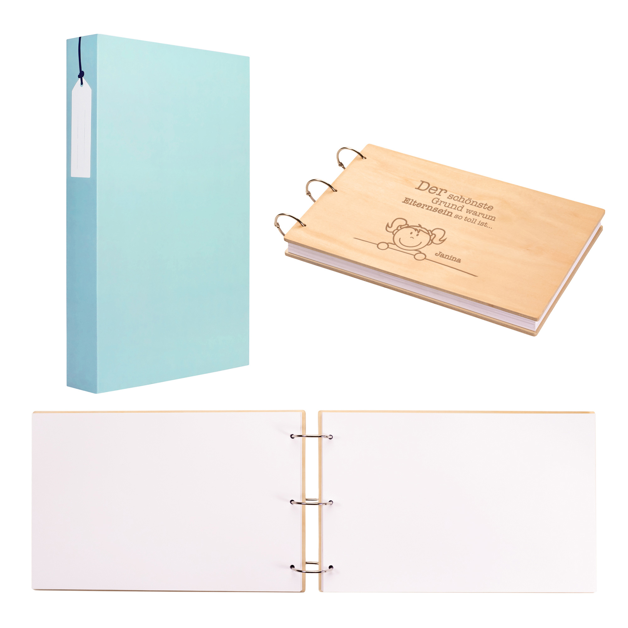 Fotobuch mit Holzcover - Elternsein 0021-0004-DE-0001 - 4