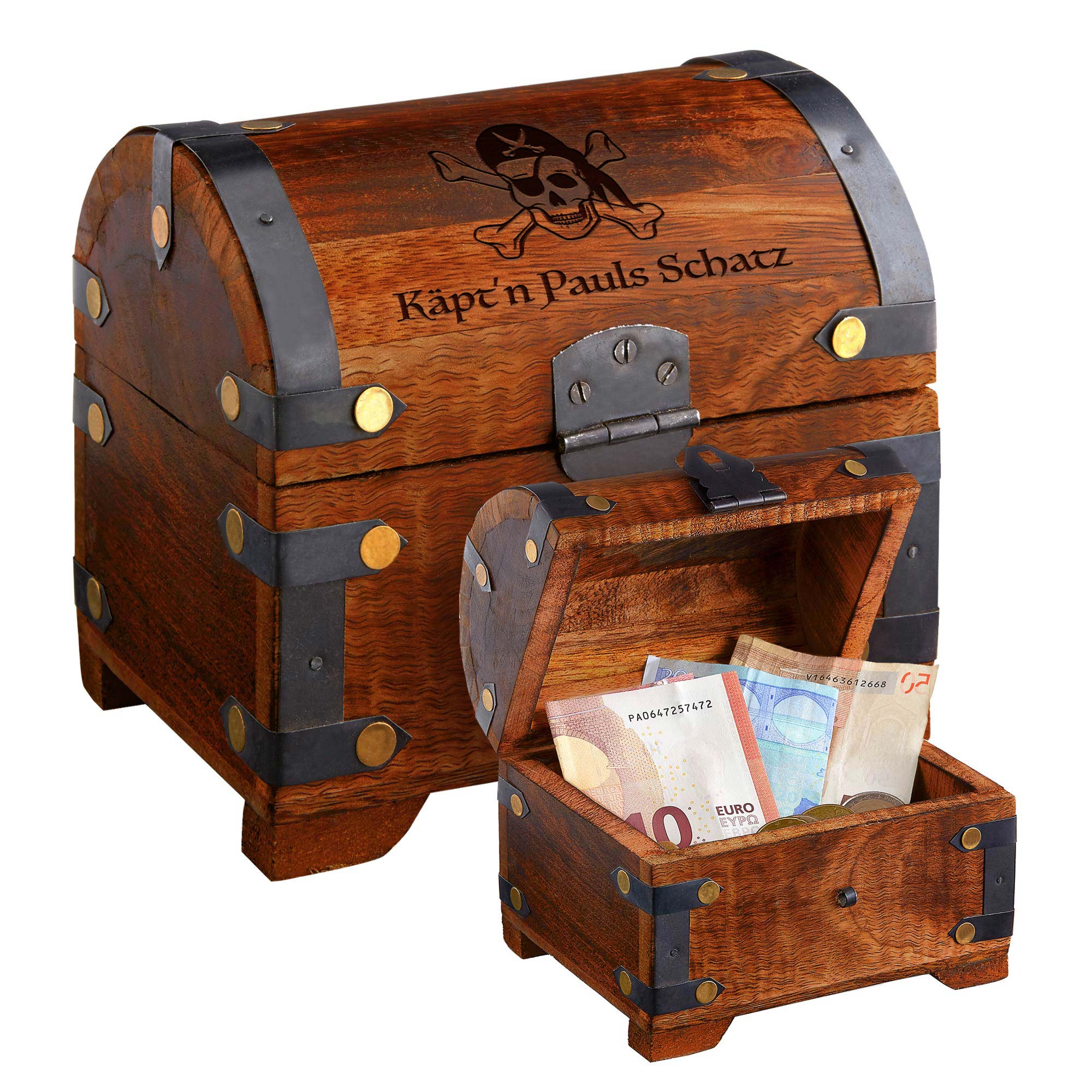Geld Schatztruhe Piratenschatz - Dunkel