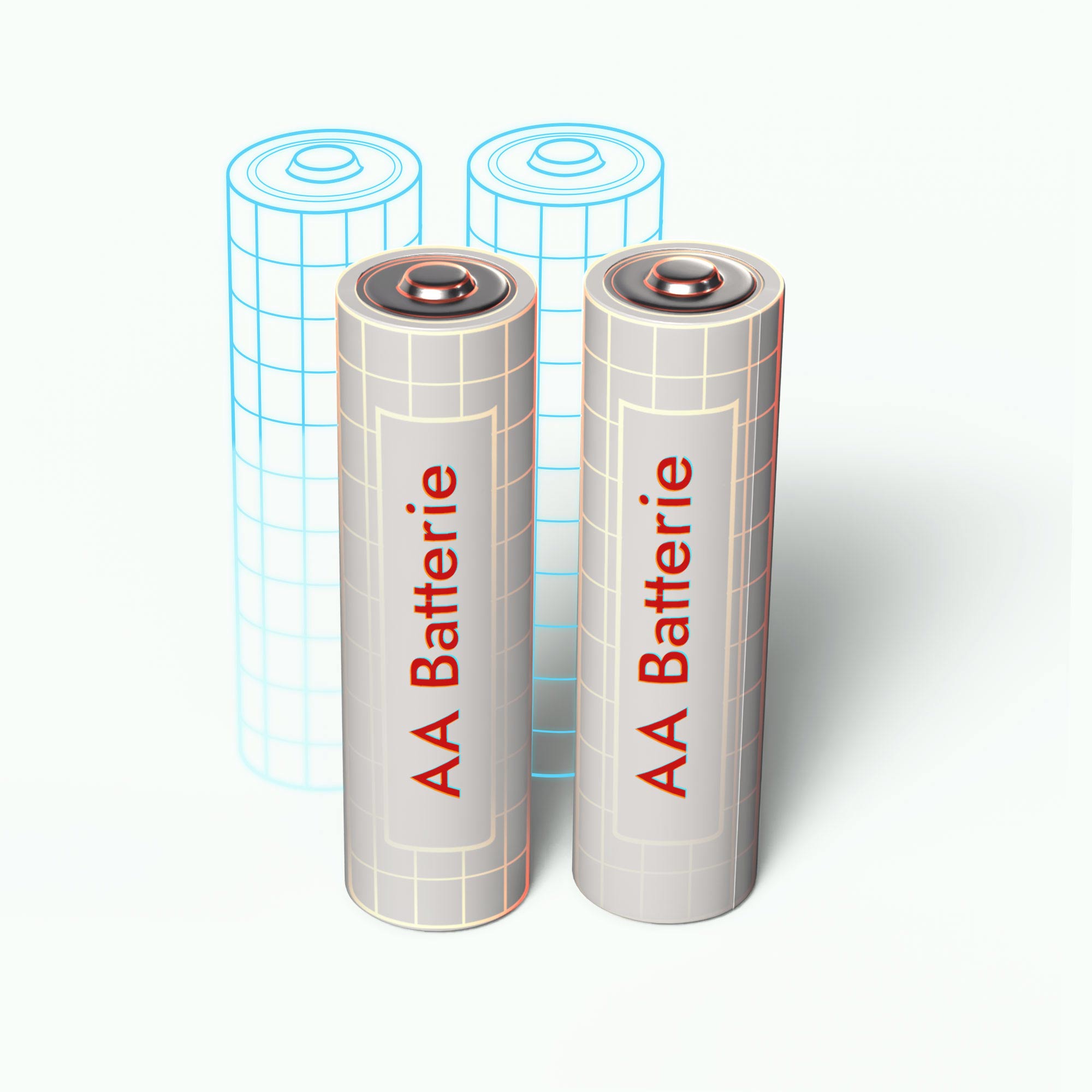 Mignon-Batterien für Batteriekasten - AA