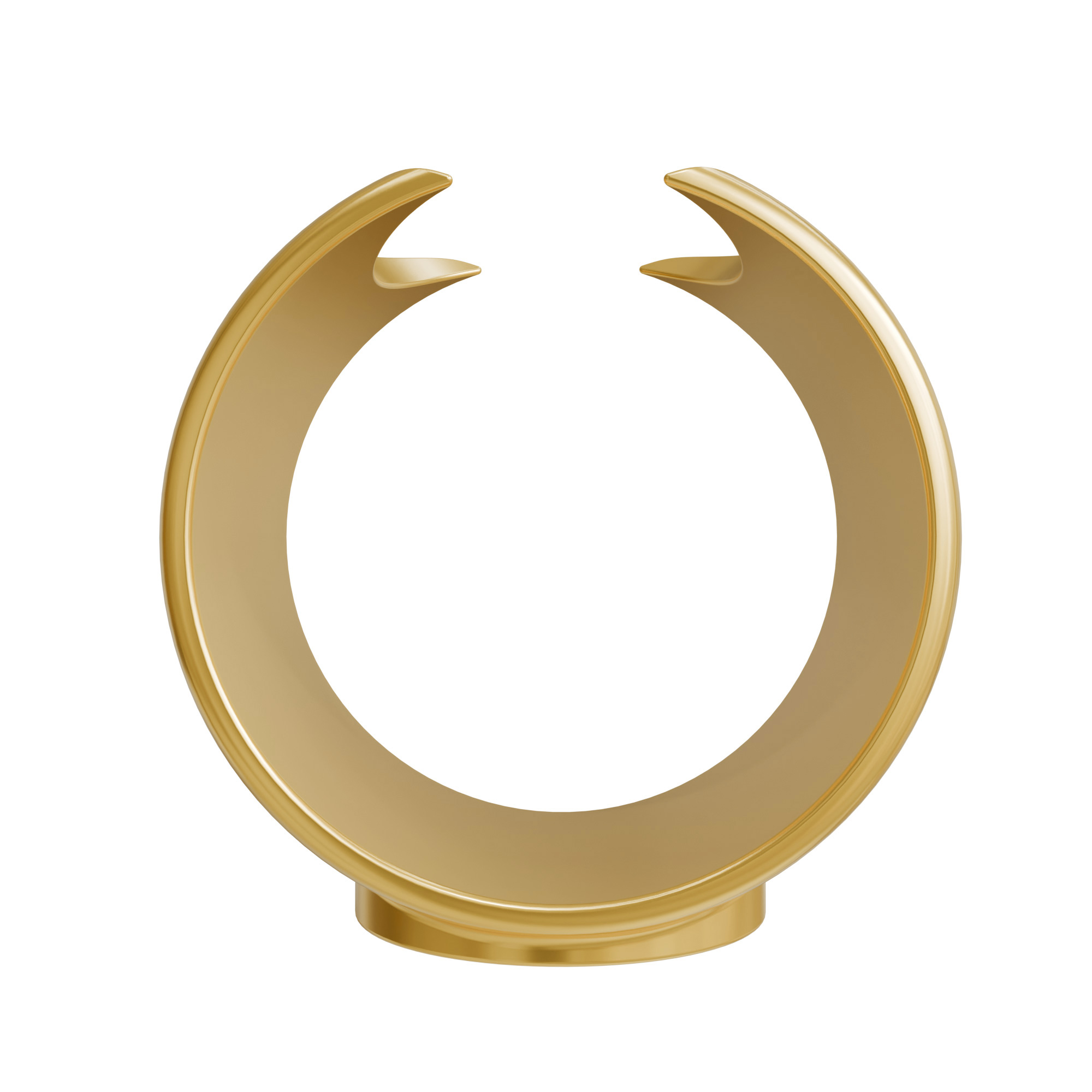 Diamantkristall Halter - Displayständer in Ring Optik Gold Diamantkristall Halter - Displayständer in Ring Optik Gold