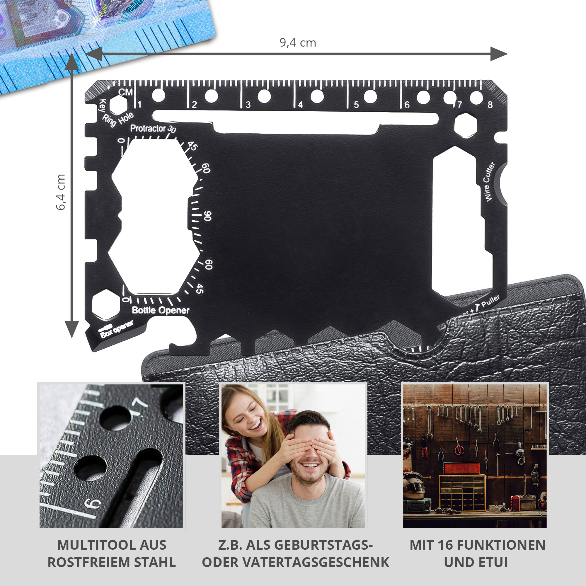 Geldbeutel Multifunktionswerkzeug 16in1