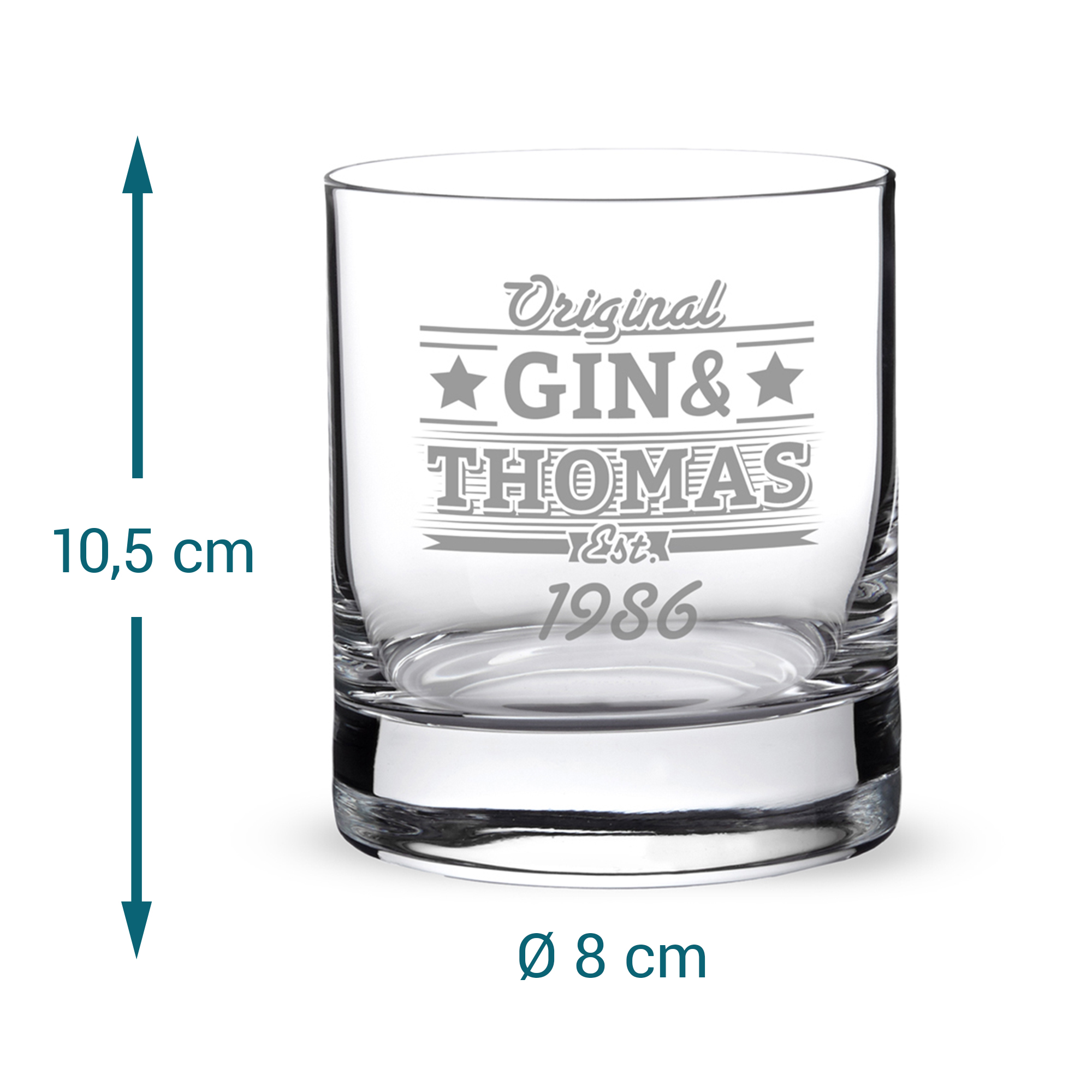 Ginglas Tumbler zum Geburtstag 4136 - 8