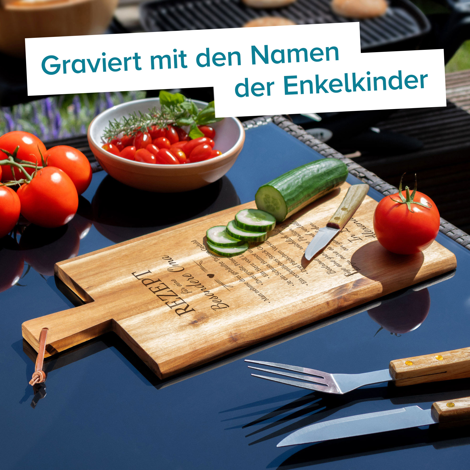 Schneidebrett mit Griff - Rezept Oma 4183 - 1