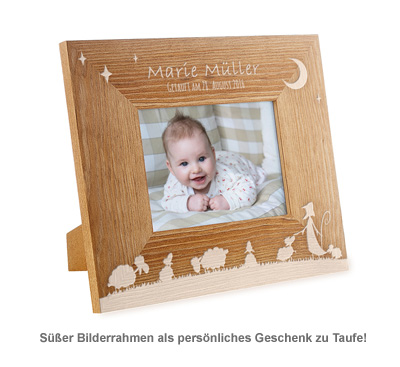 Personalisierter Bilderrahmen zur Taufe 2731 - 1