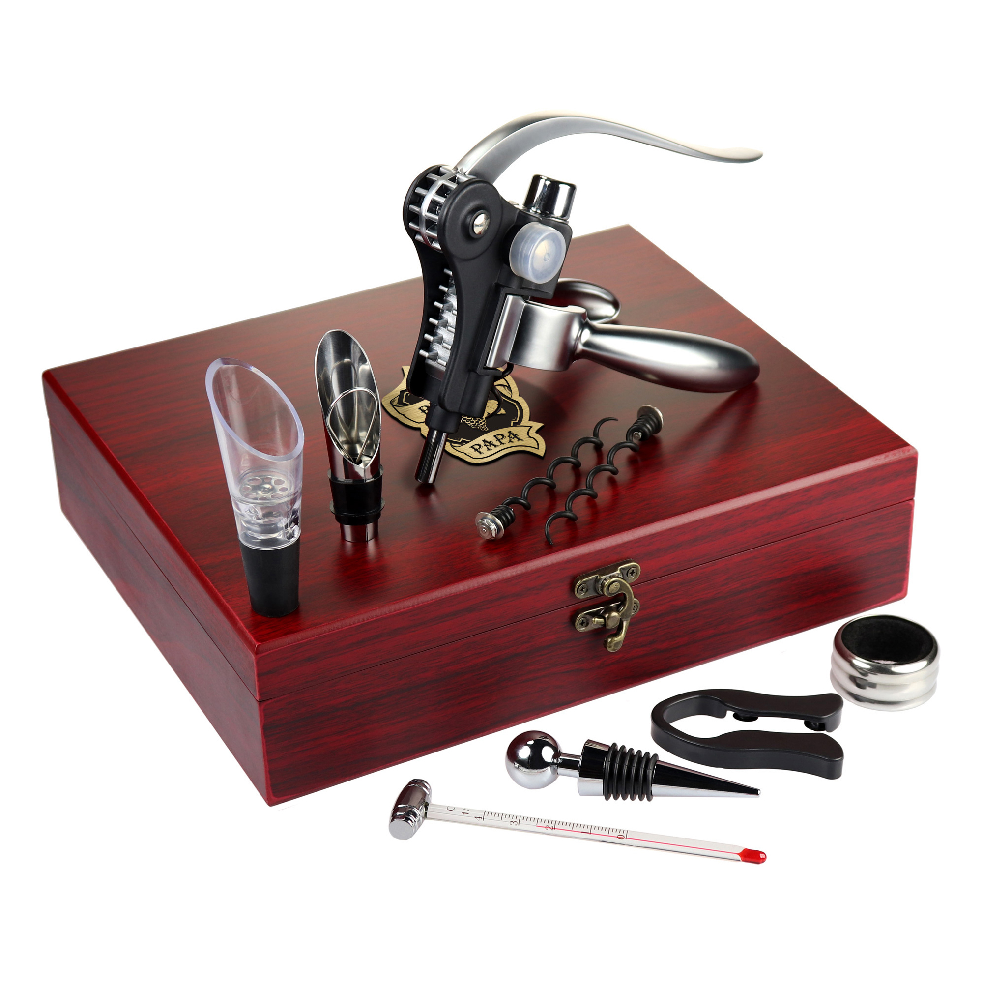 Wein Sommelier Set mit Gravur - Bester Papa 2134-21-MZ - 3