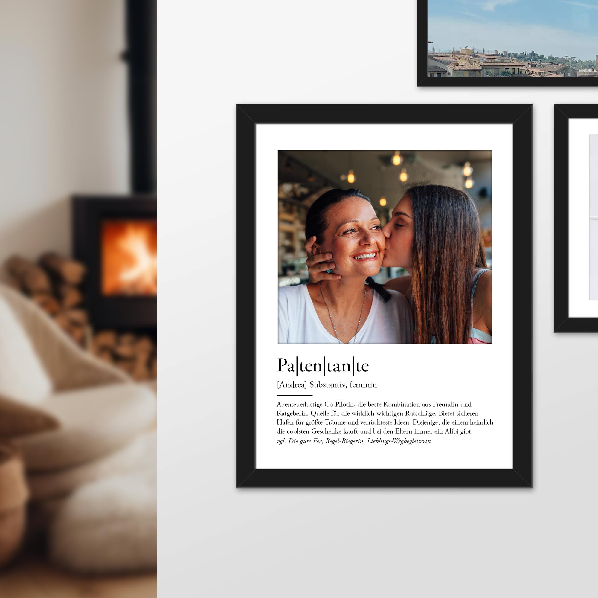 Definition Patentante - personalisiertes Bild mit Foto