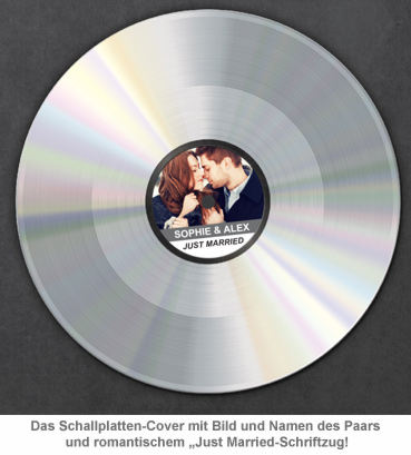 Silberne Schallplatte - Hochzeitsbild