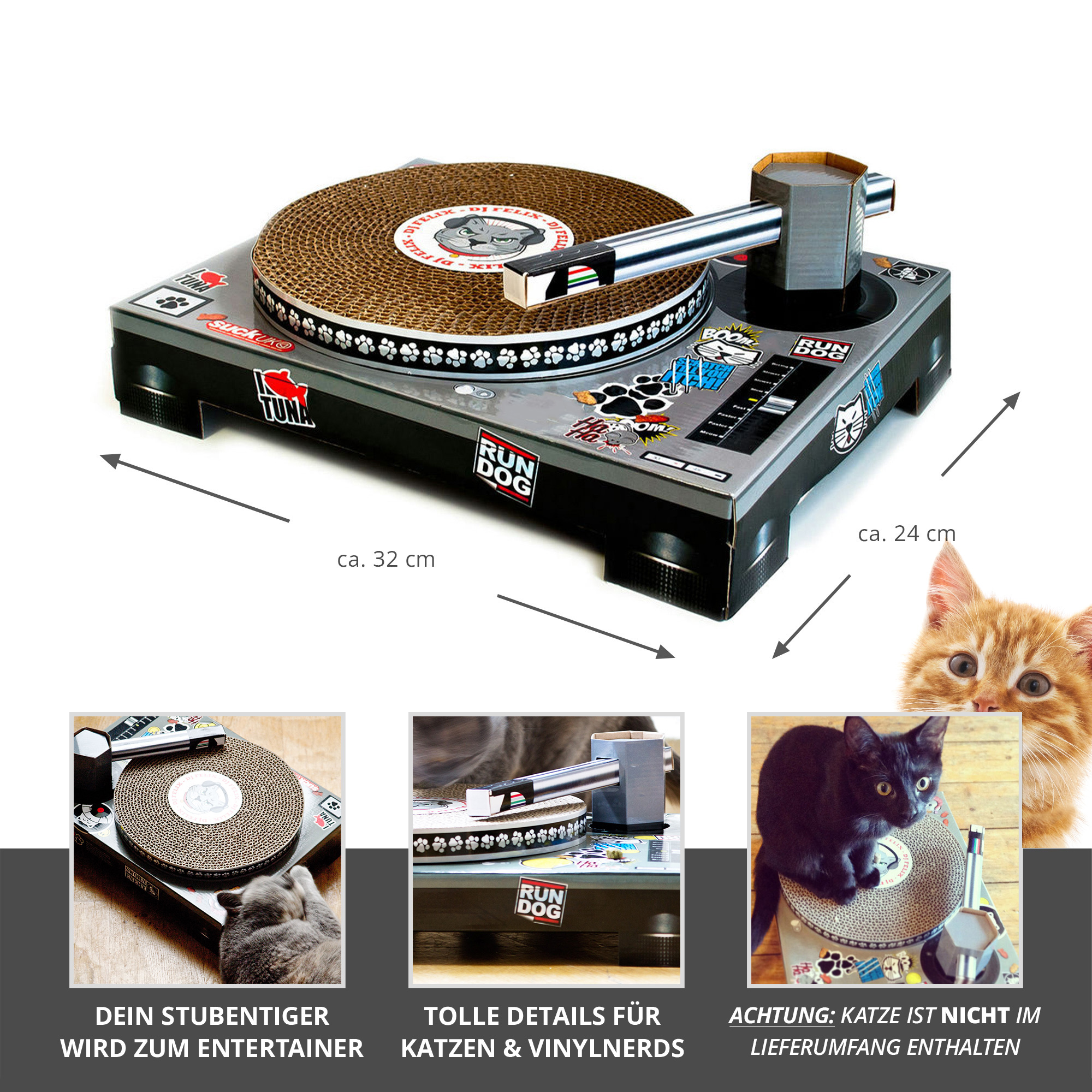 DIY Katzen Kratzbaum - DJ Pult "Cat Scratch"