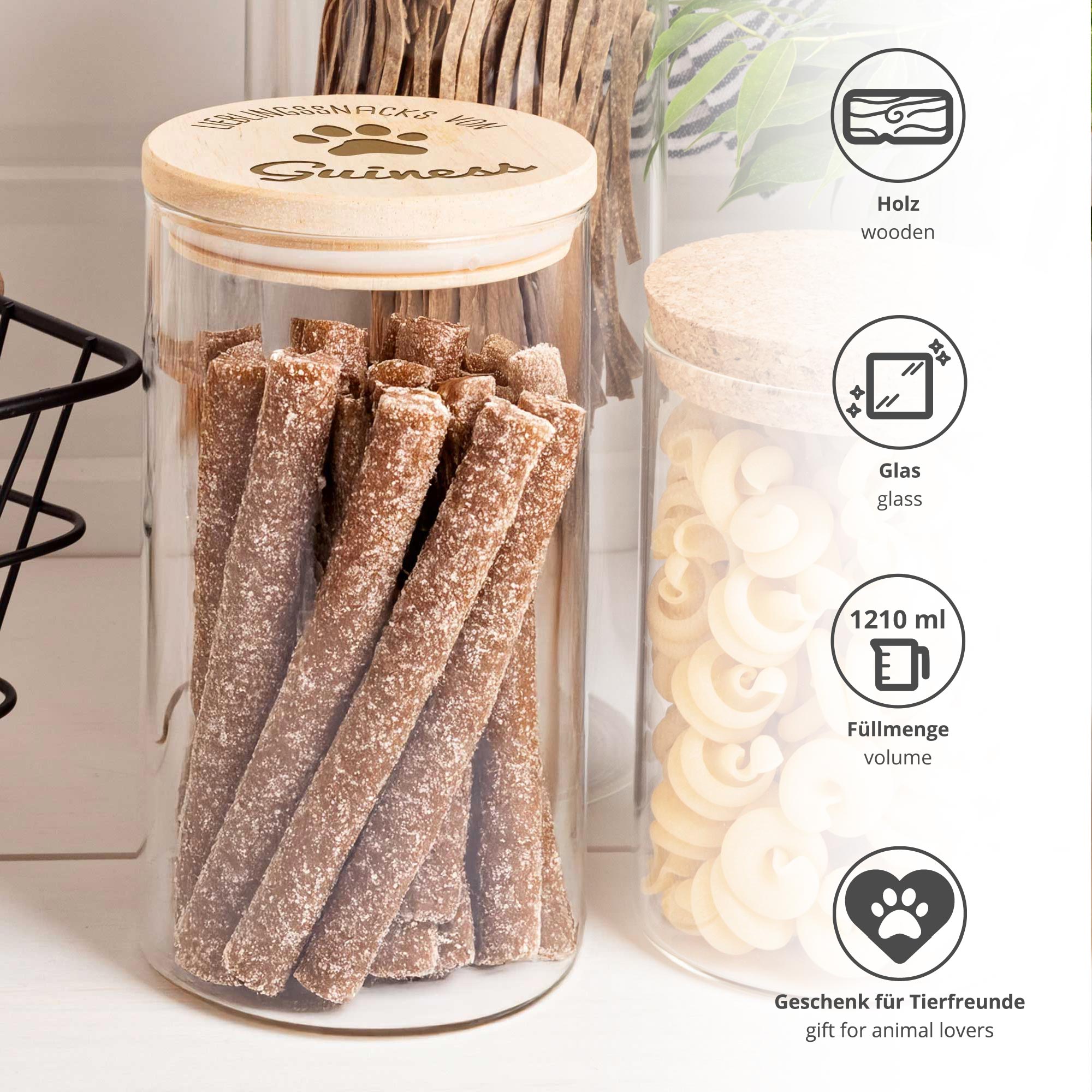 Vorratsglas mit Gravur - Hundesnacks