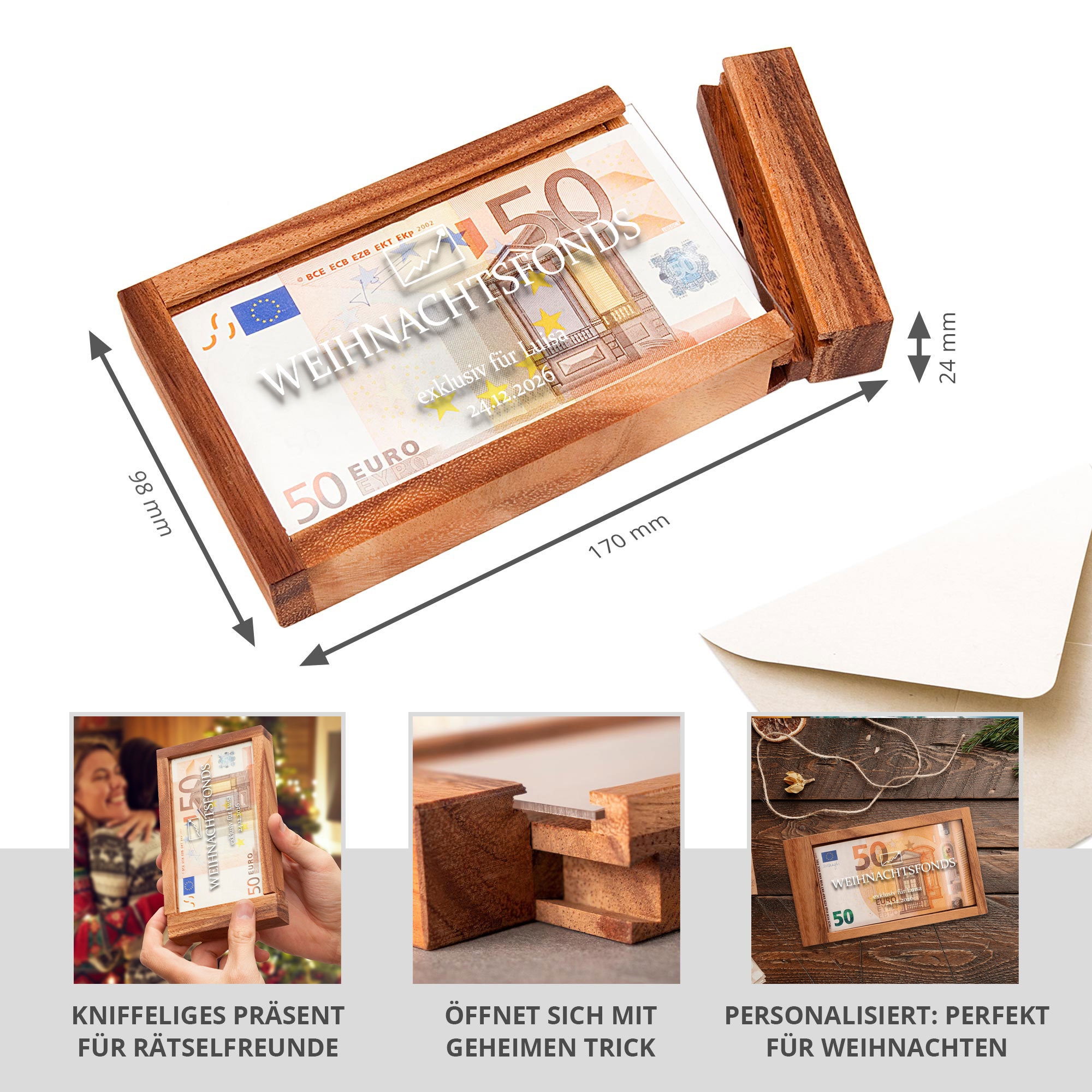 Magische Geldgeschenkbox - Weihnachtsfonds