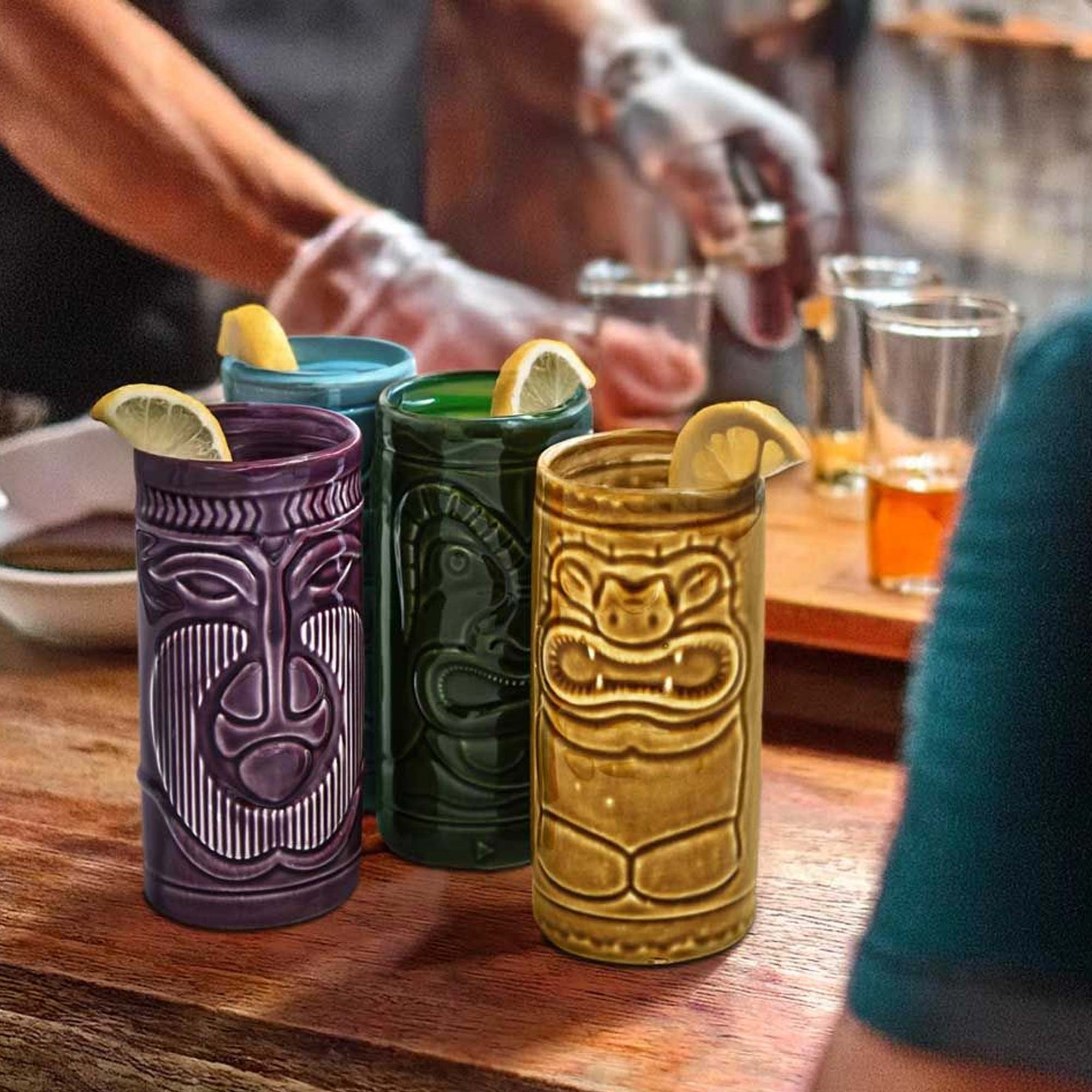 Tiki Becher - 4er Set Tiki Becher - 4er Set