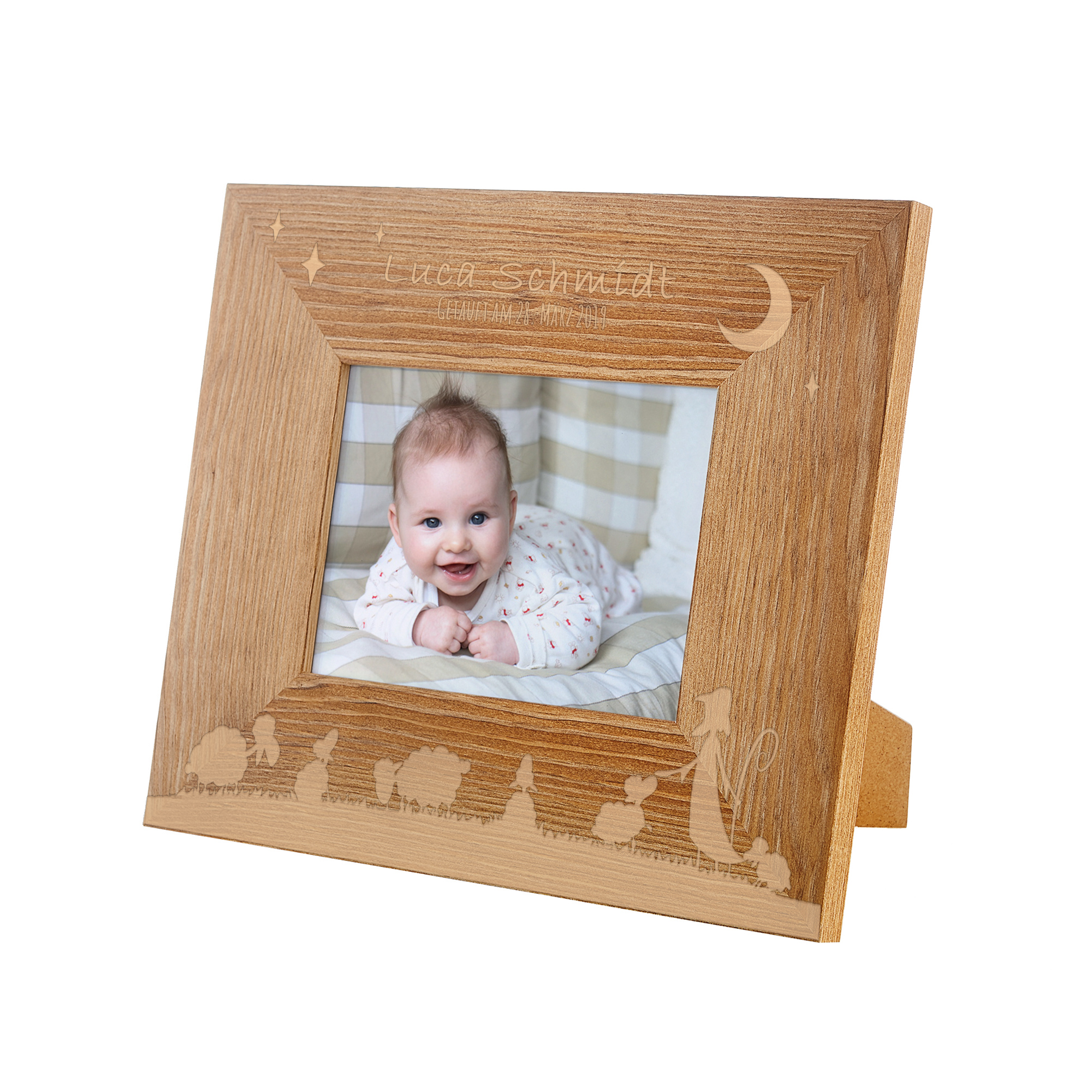 Personalisierter Bilderrahmen zur Taufe
