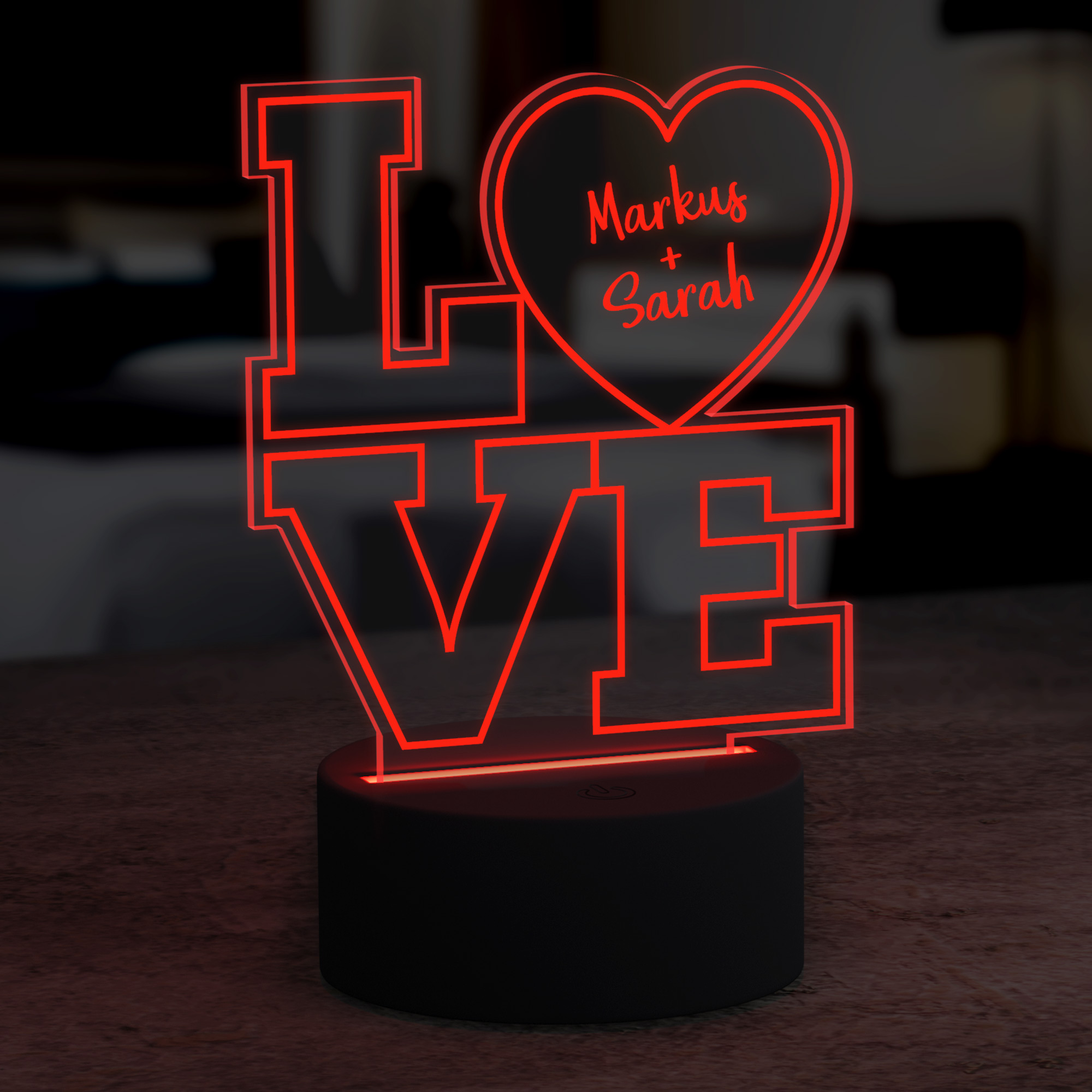 LED Herz Love - Dekolicht