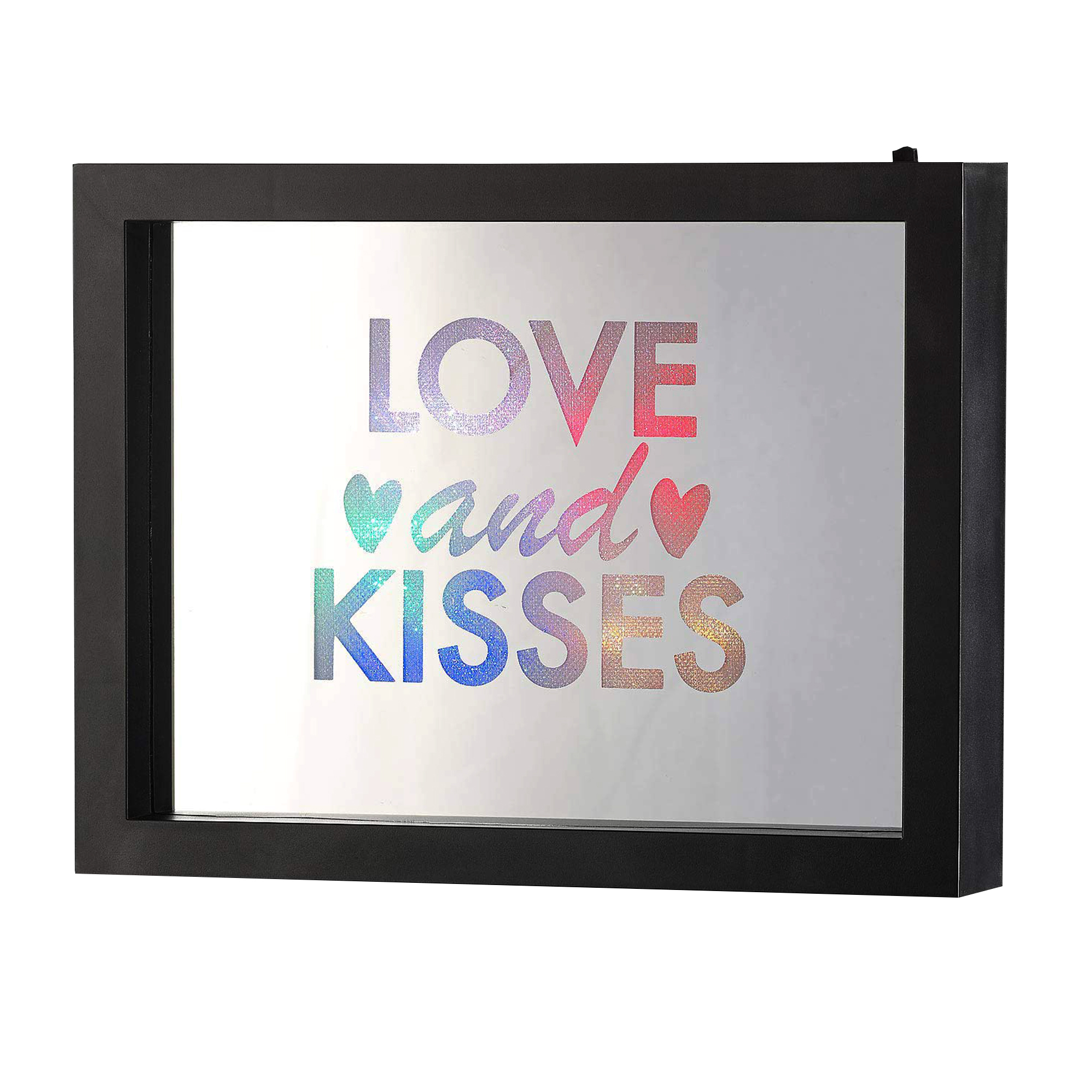 LED Rahmen mit Farbwechsel - Love And Kisses 4065 - 1