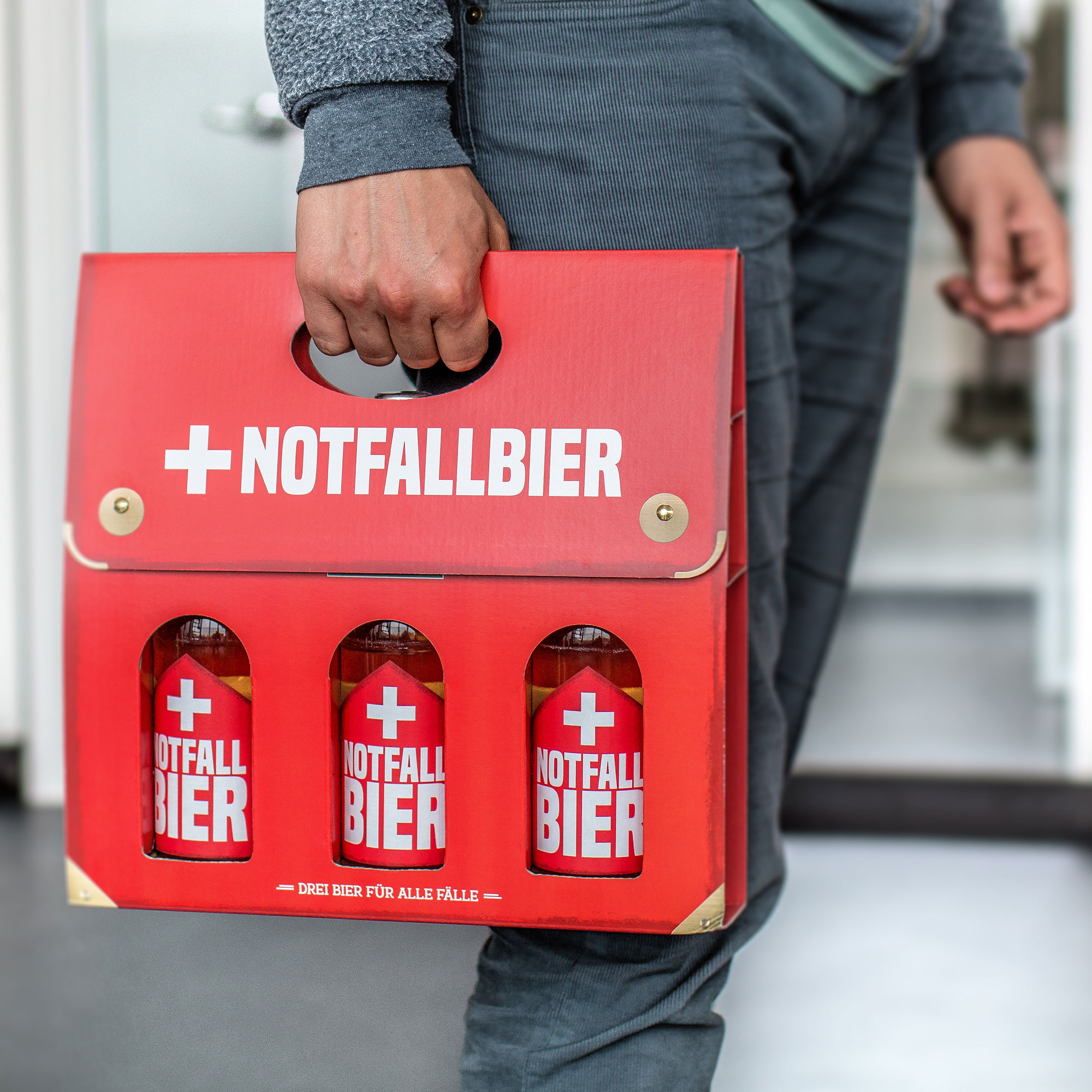 Bier Handtasche für Männer - Notfallbier 3811 Bier Handtasche für Männer - Notfallbier 3811