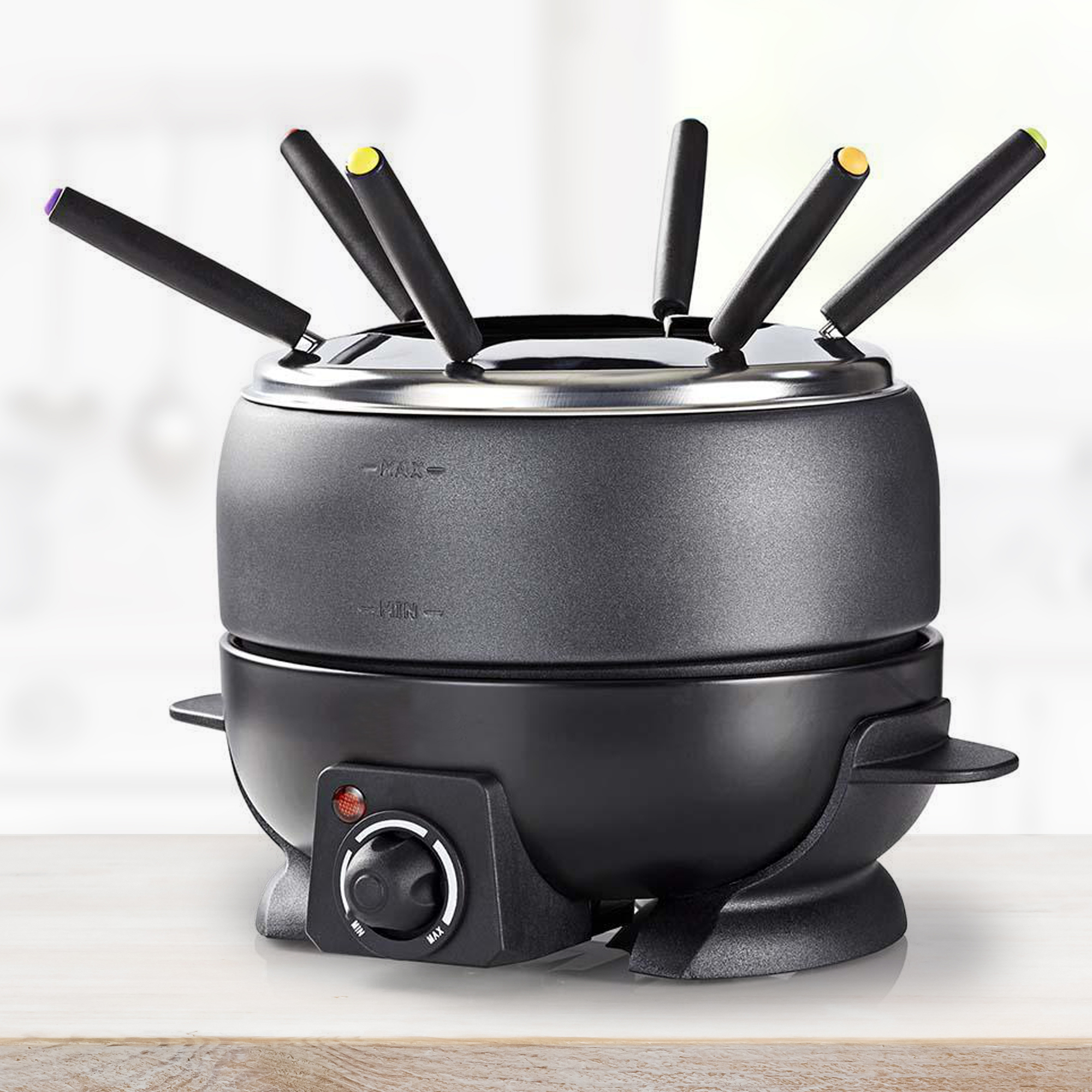 4in1 Elektrisches Fondue Set und Feuertopf