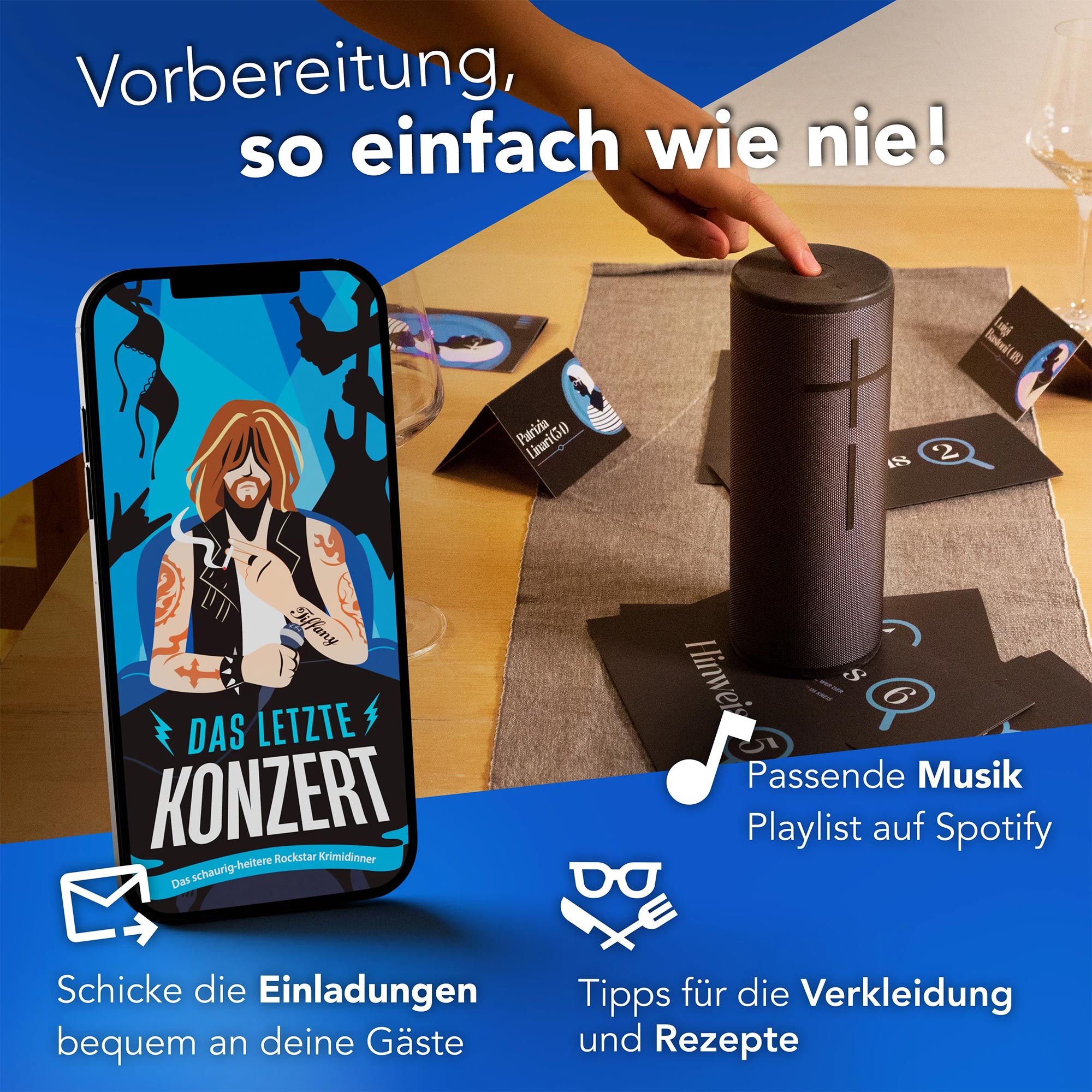 Krimidinner Zuhause - Das letzte Konzert