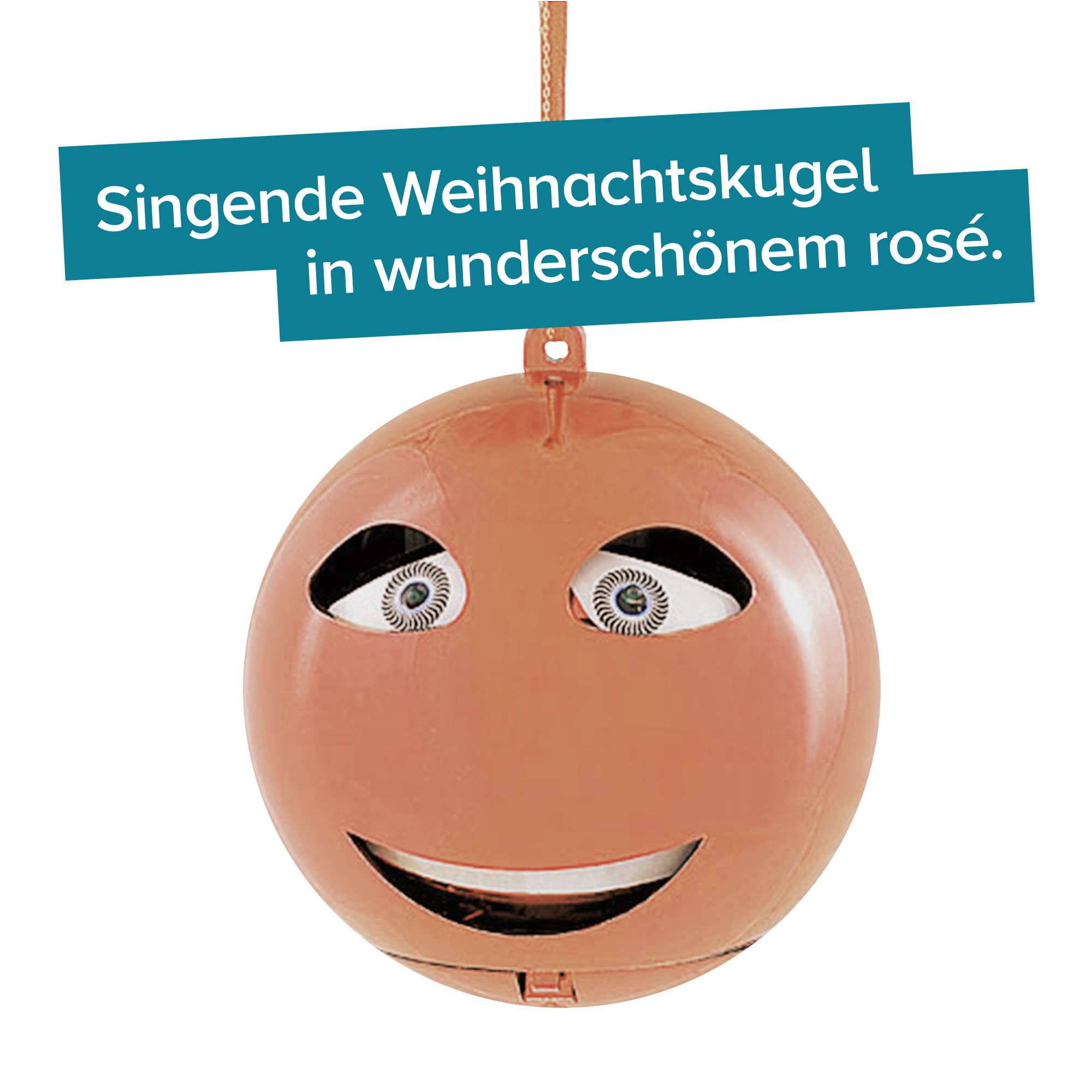 Singende Weihnachtskugel animierte Christbaumkugel für daheim