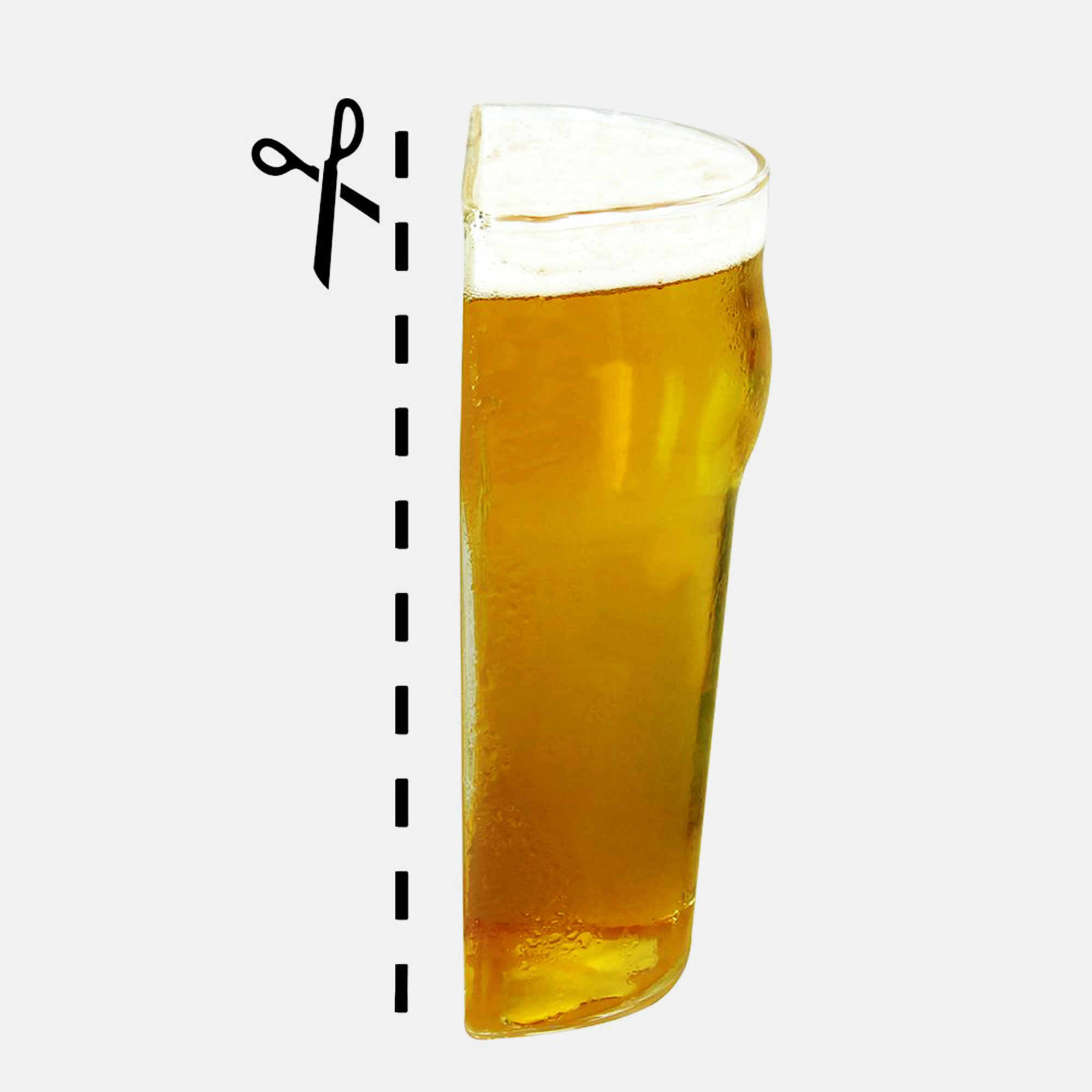 Halbes Bier - Half Pint Bierglas