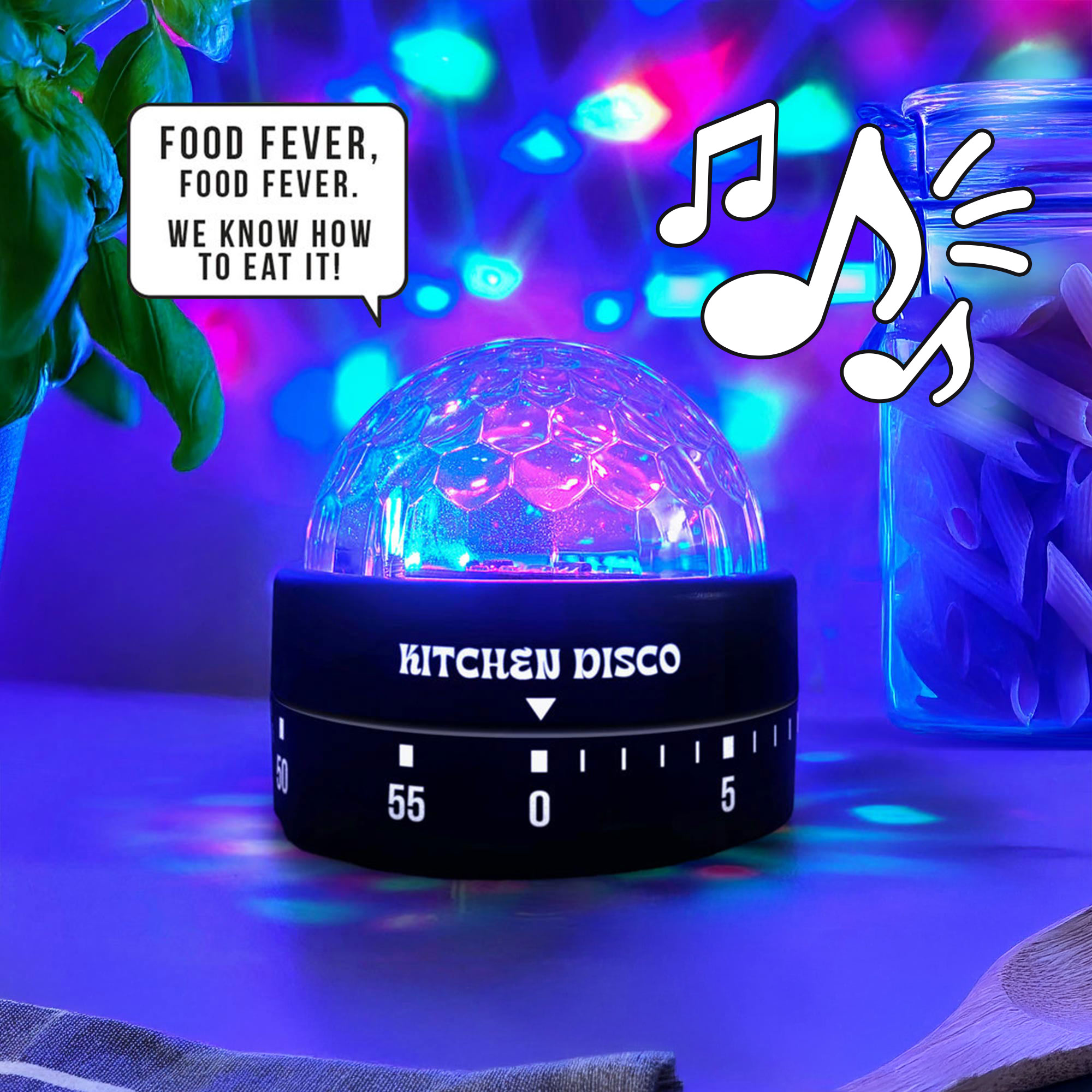 Küchentimer Discolicht mit Musik
