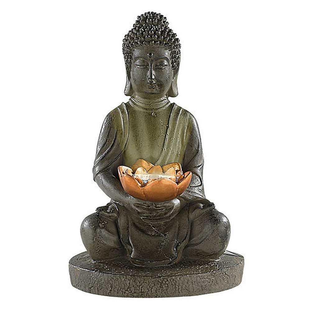 LED Buddha Statue mit Solarbetrieb 3615_2 - 3