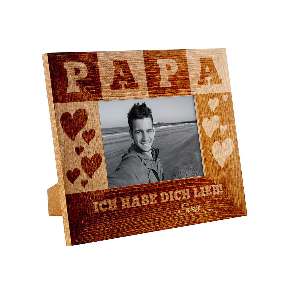 Personalisierter Bilderrahmen für Papa